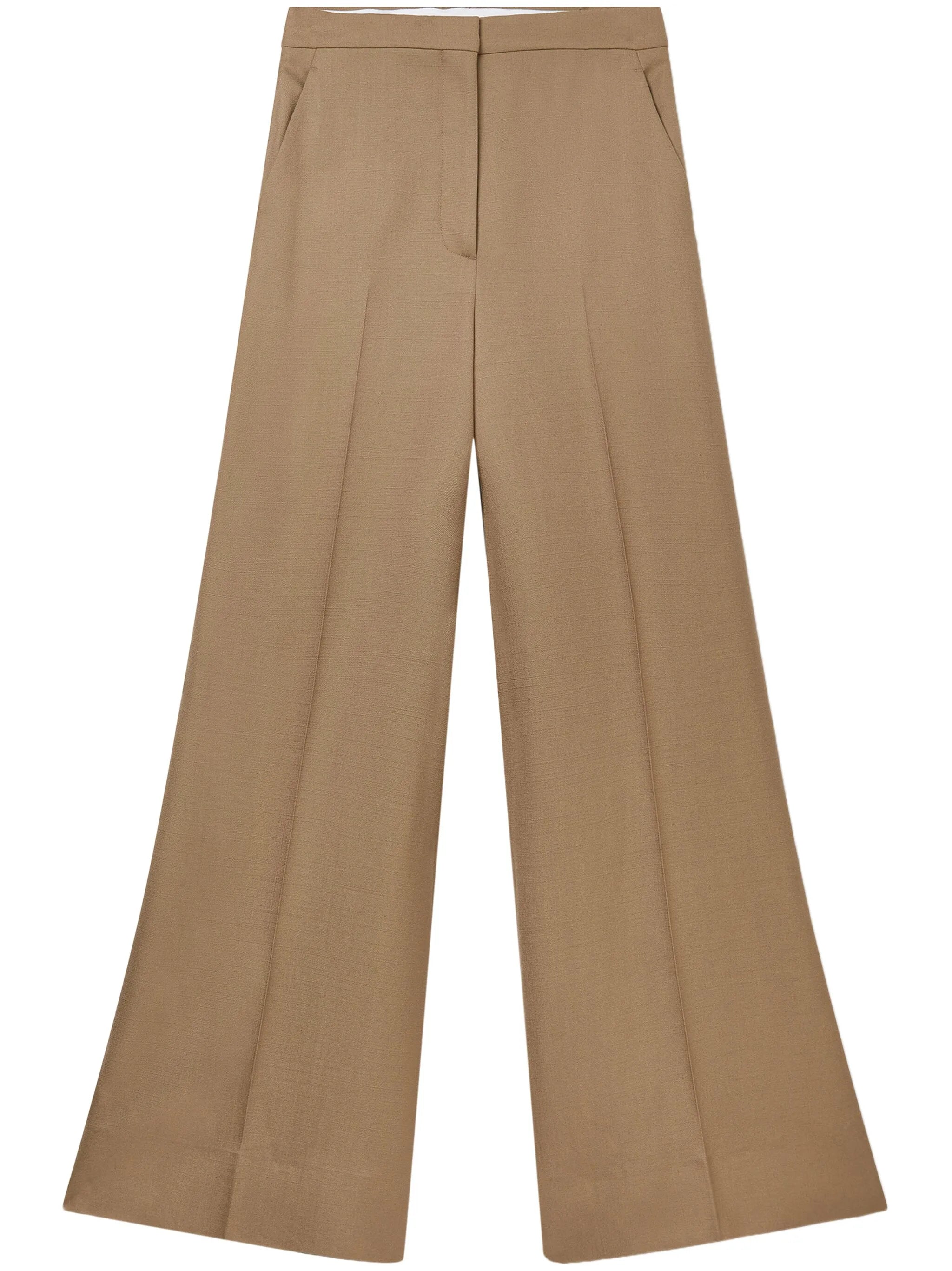 wide-leg tailored trousers