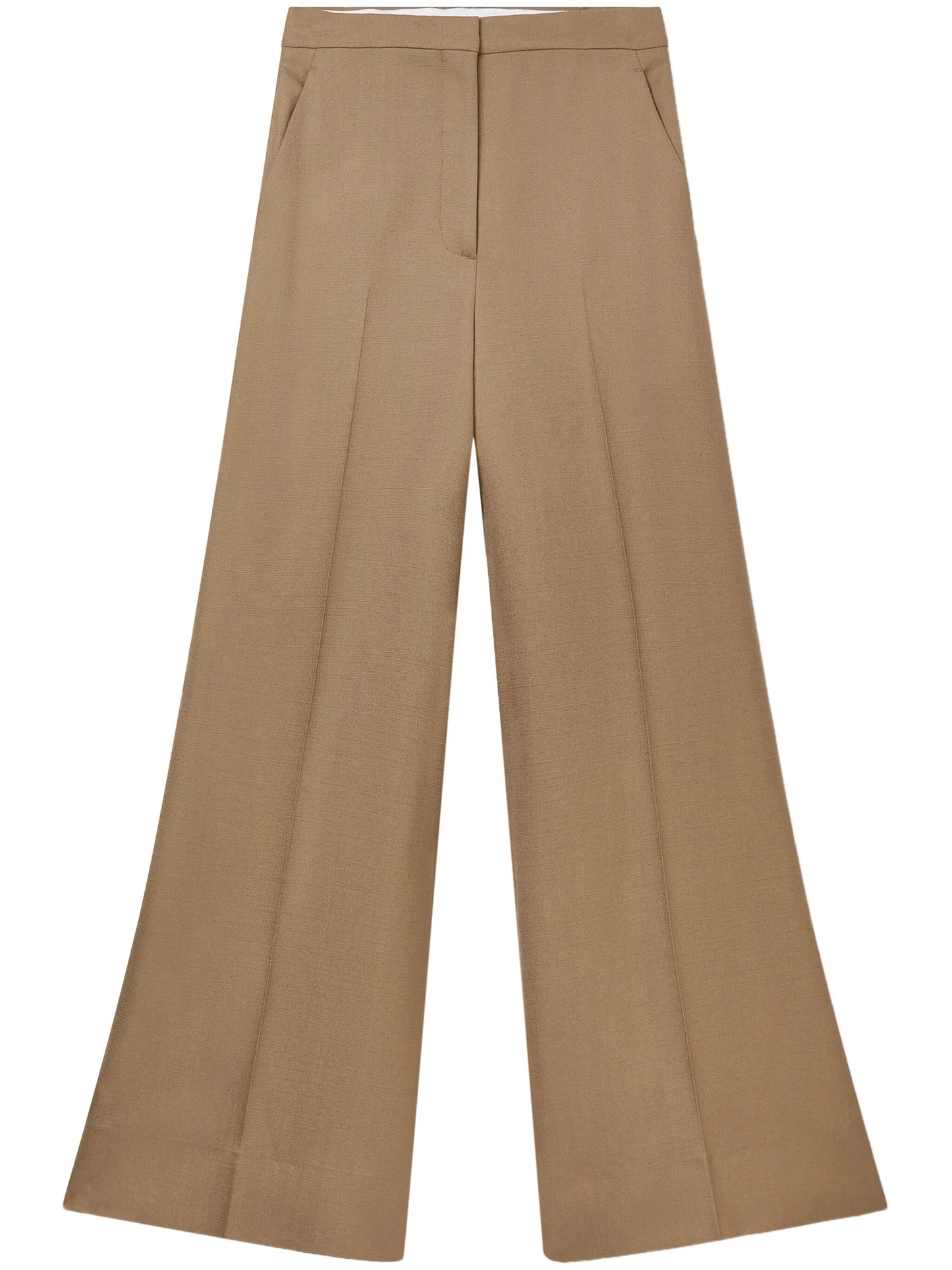 wide-leg tailored trousers