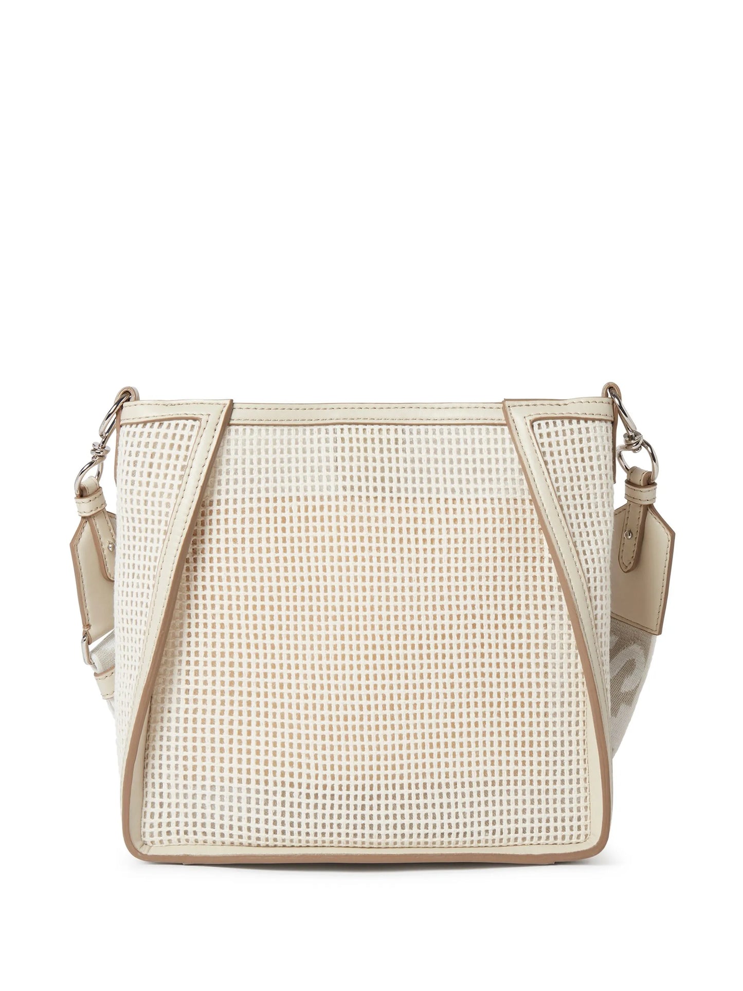mini logo-embroidered mesh bag