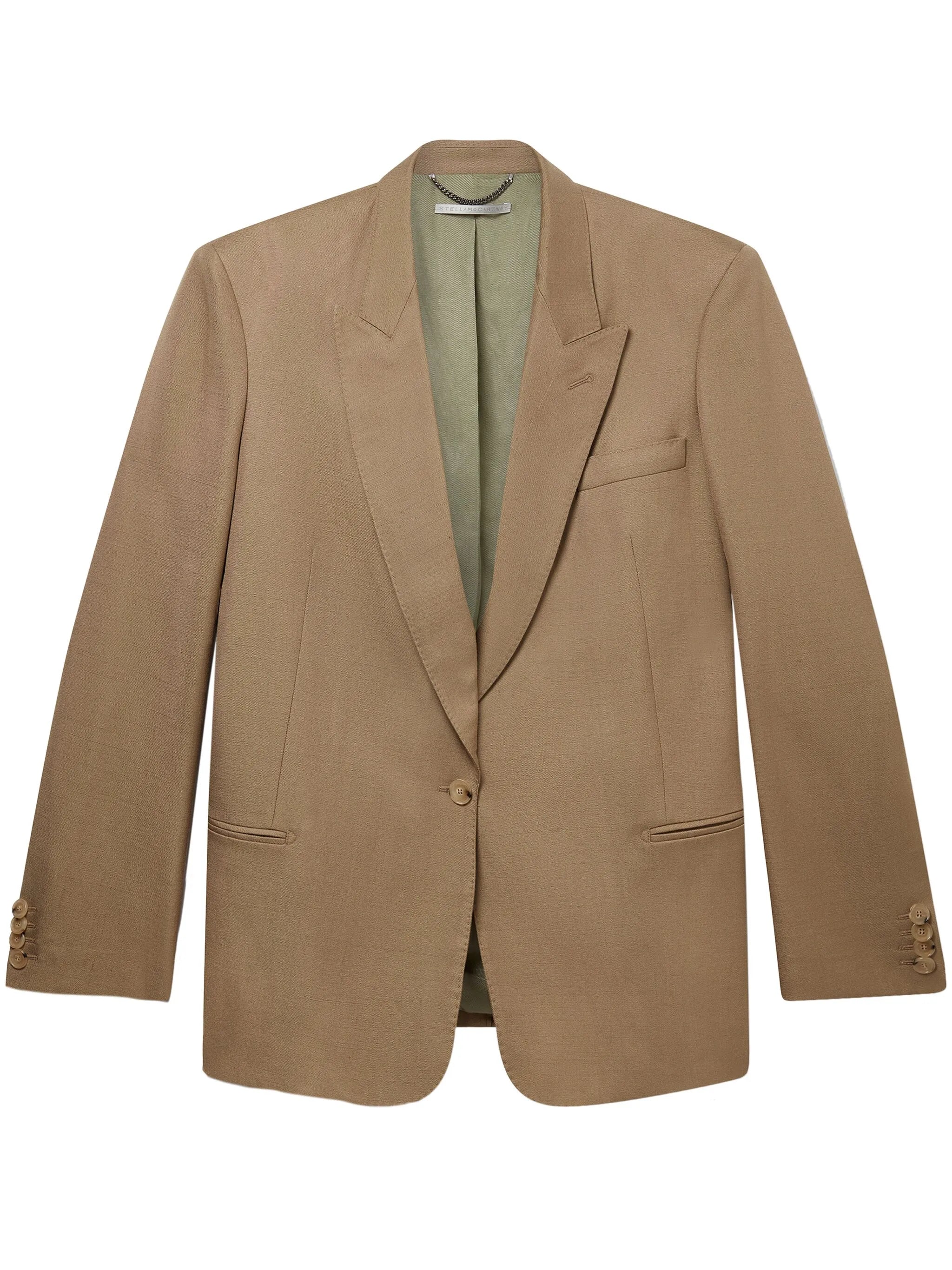 peak-lapels single-breasted blazer