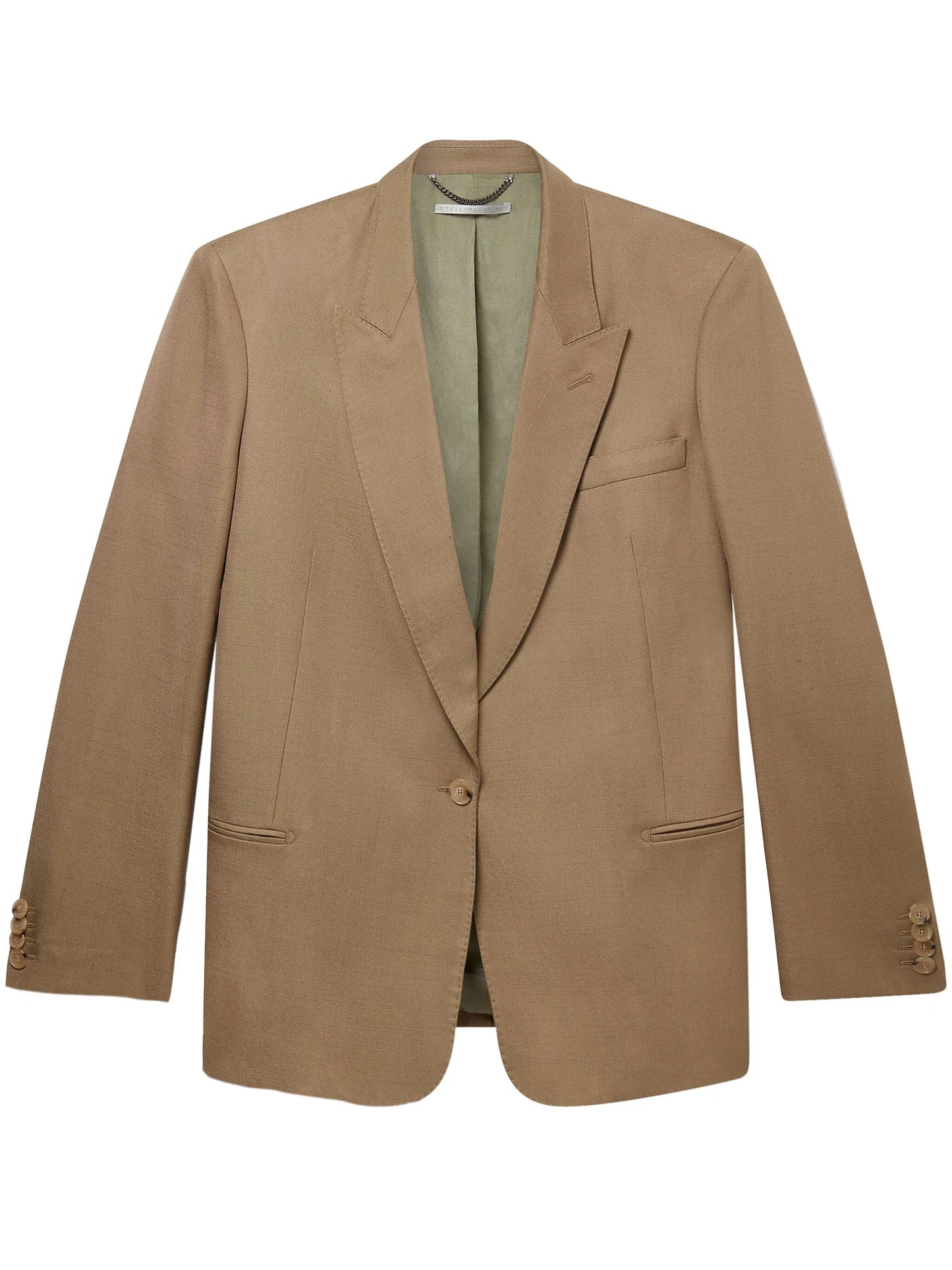 peak-lapels single-breasted blazer