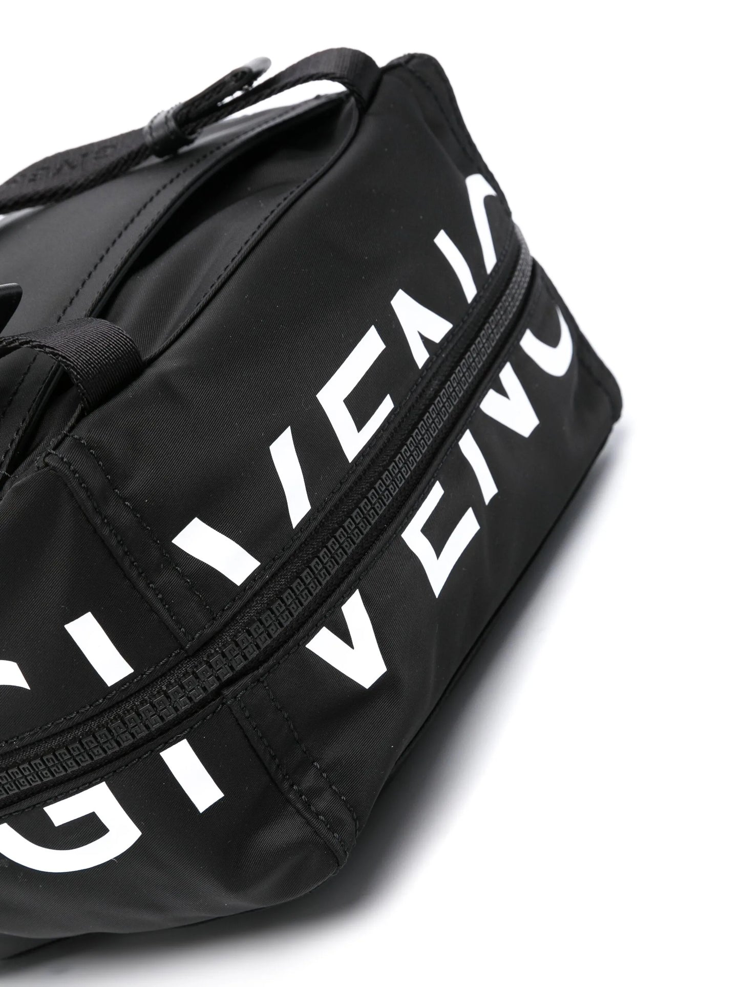 logo-print messenger bag