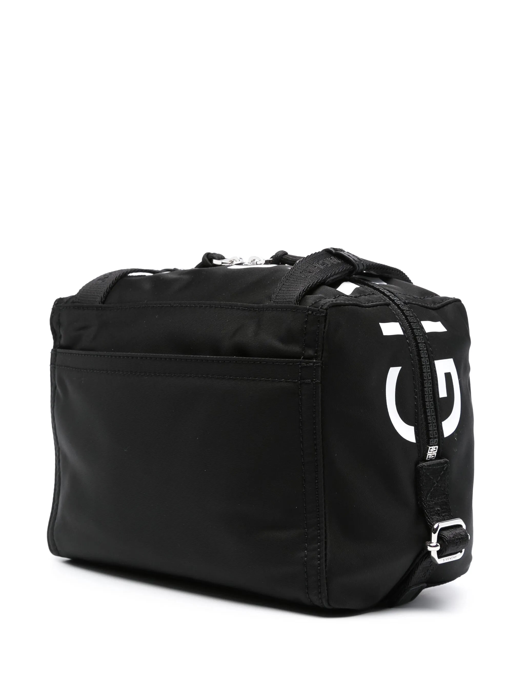 logo-print messenger bag