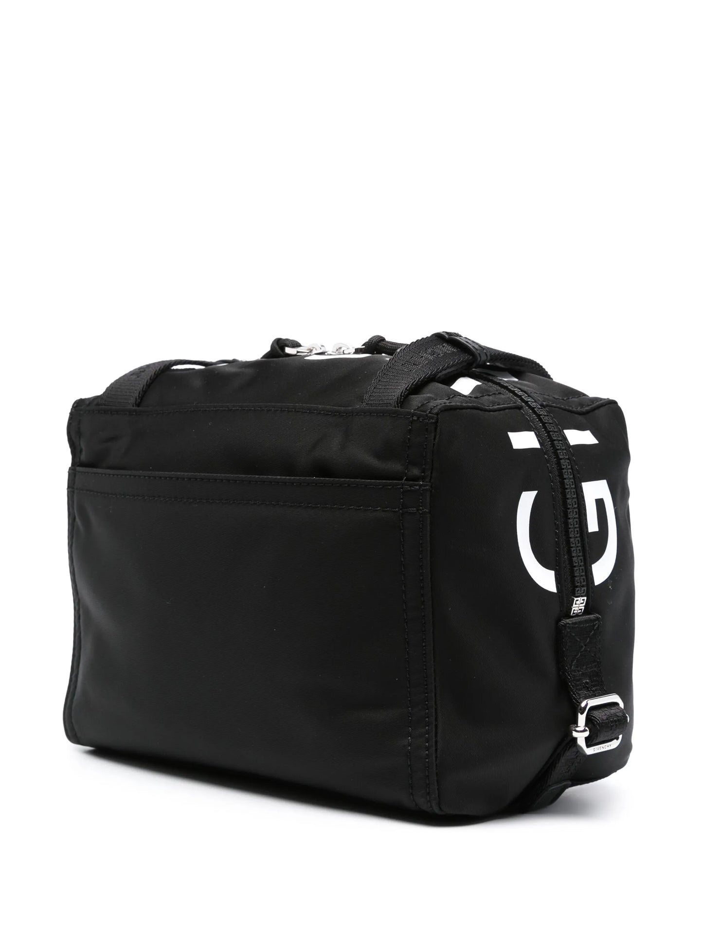 logo-print messenger bag
