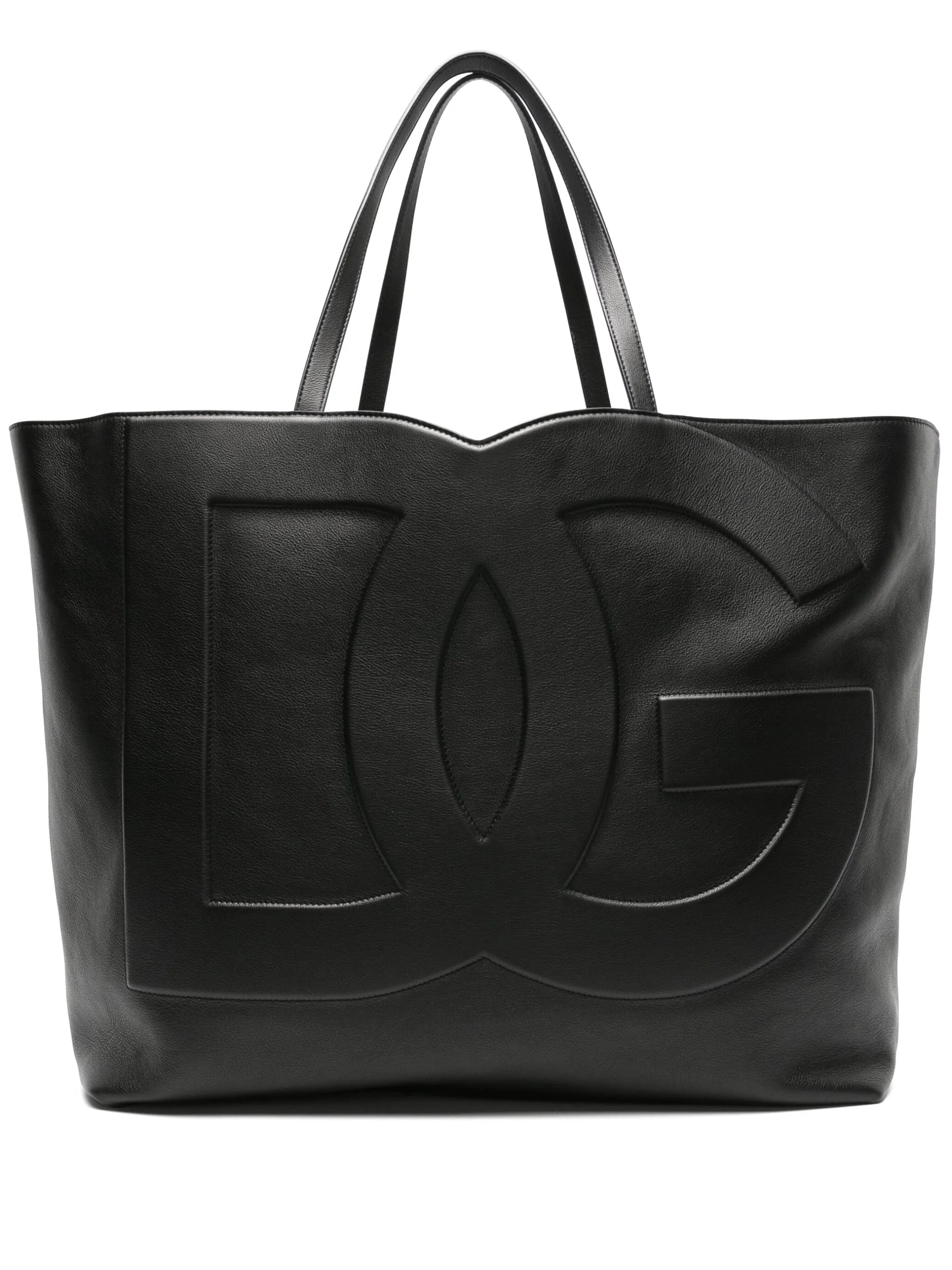 DG Logo leather tote bag