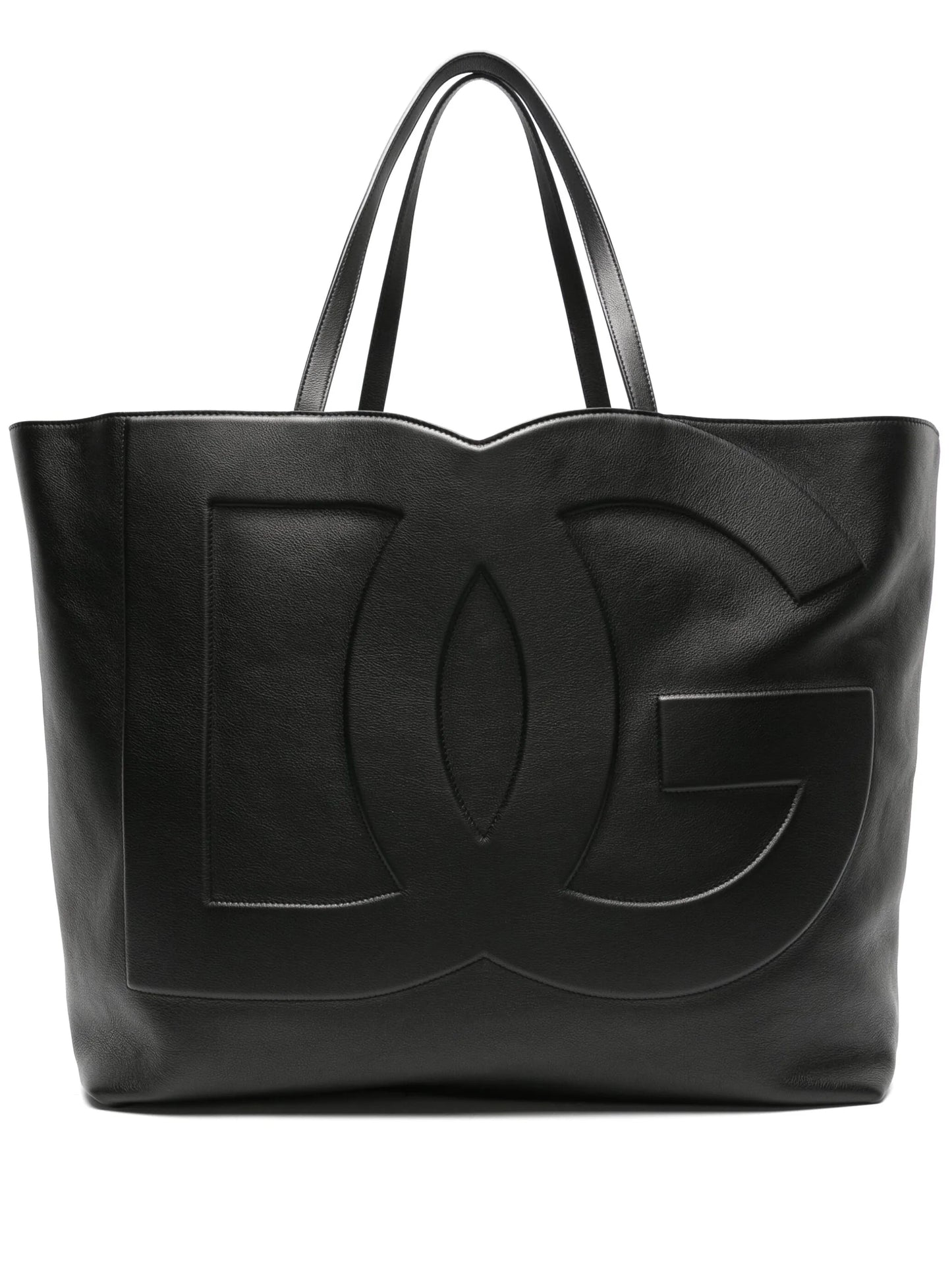 DG Logo leather tote bag