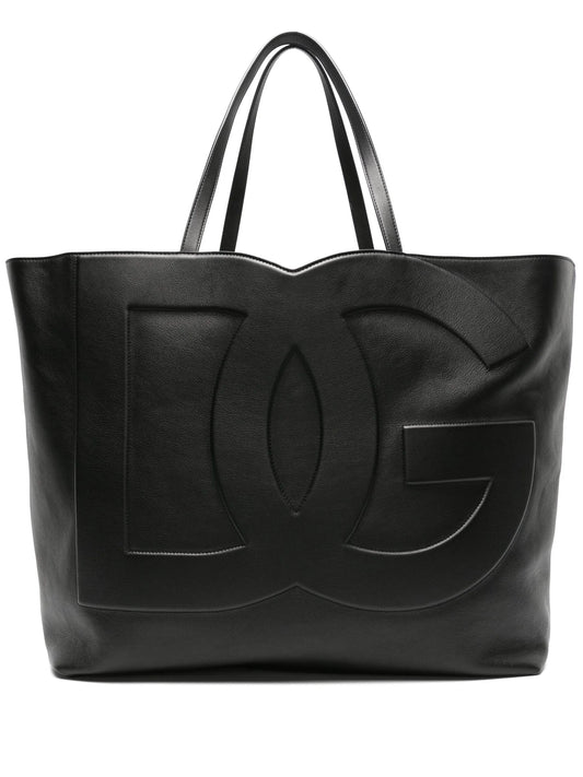 DG Logo leather tote bag