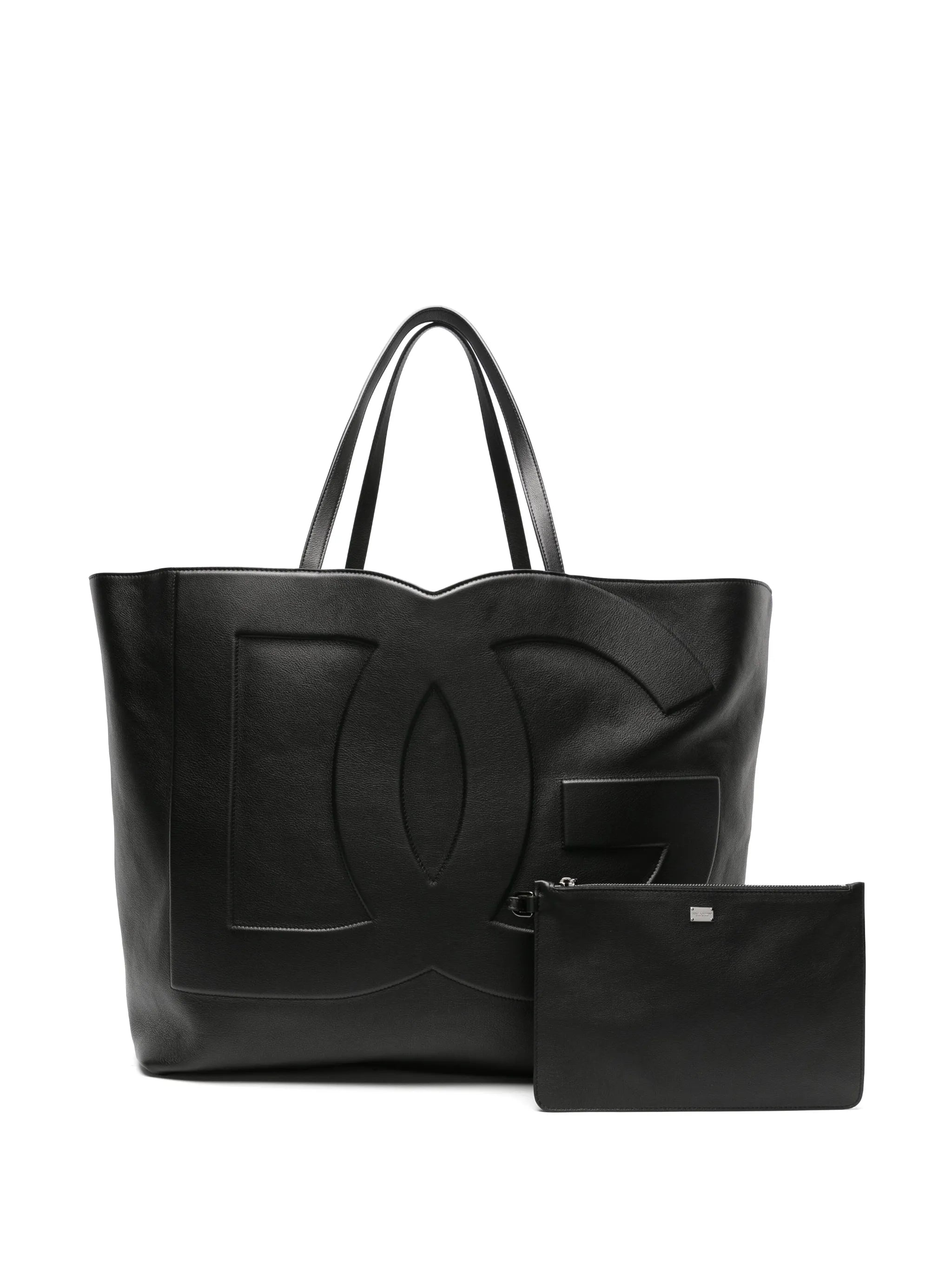 DG Logo leather tote bag