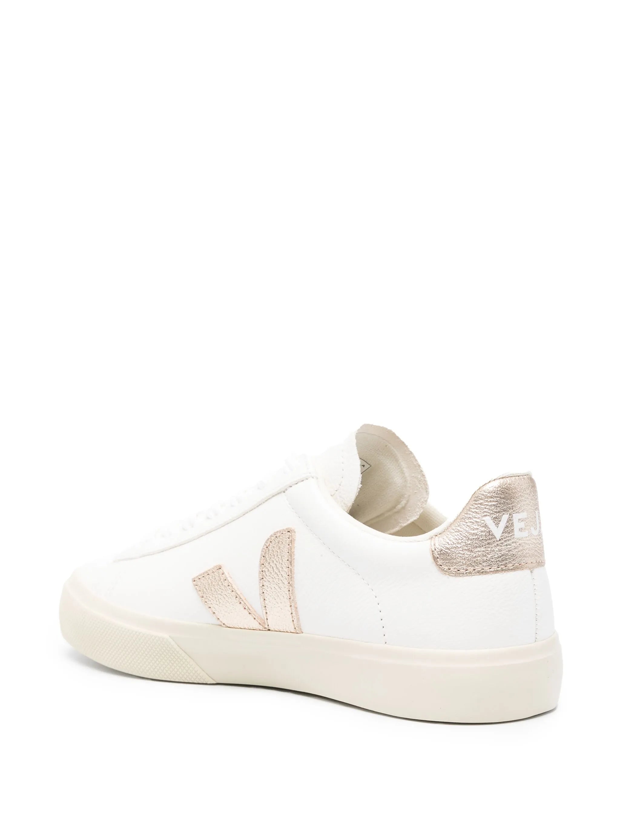 logo-patch leather sneakers