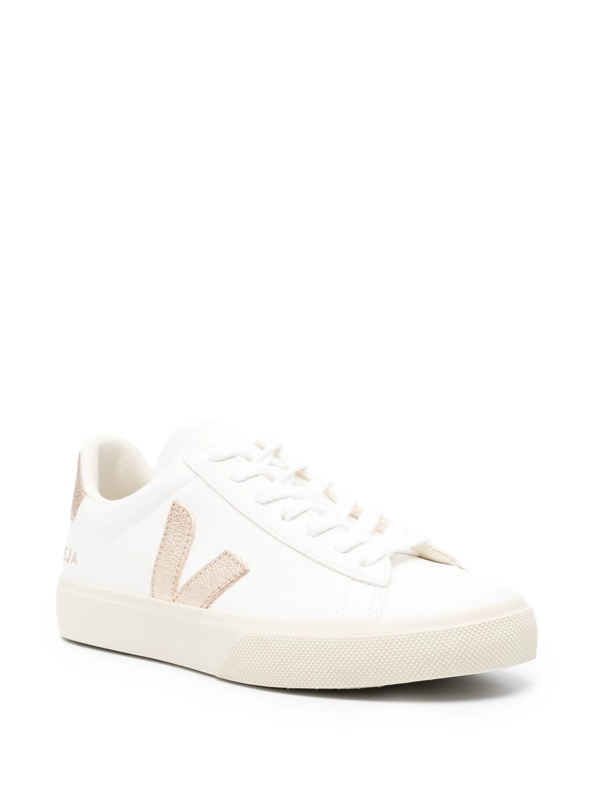 logo-patch leather sneakers