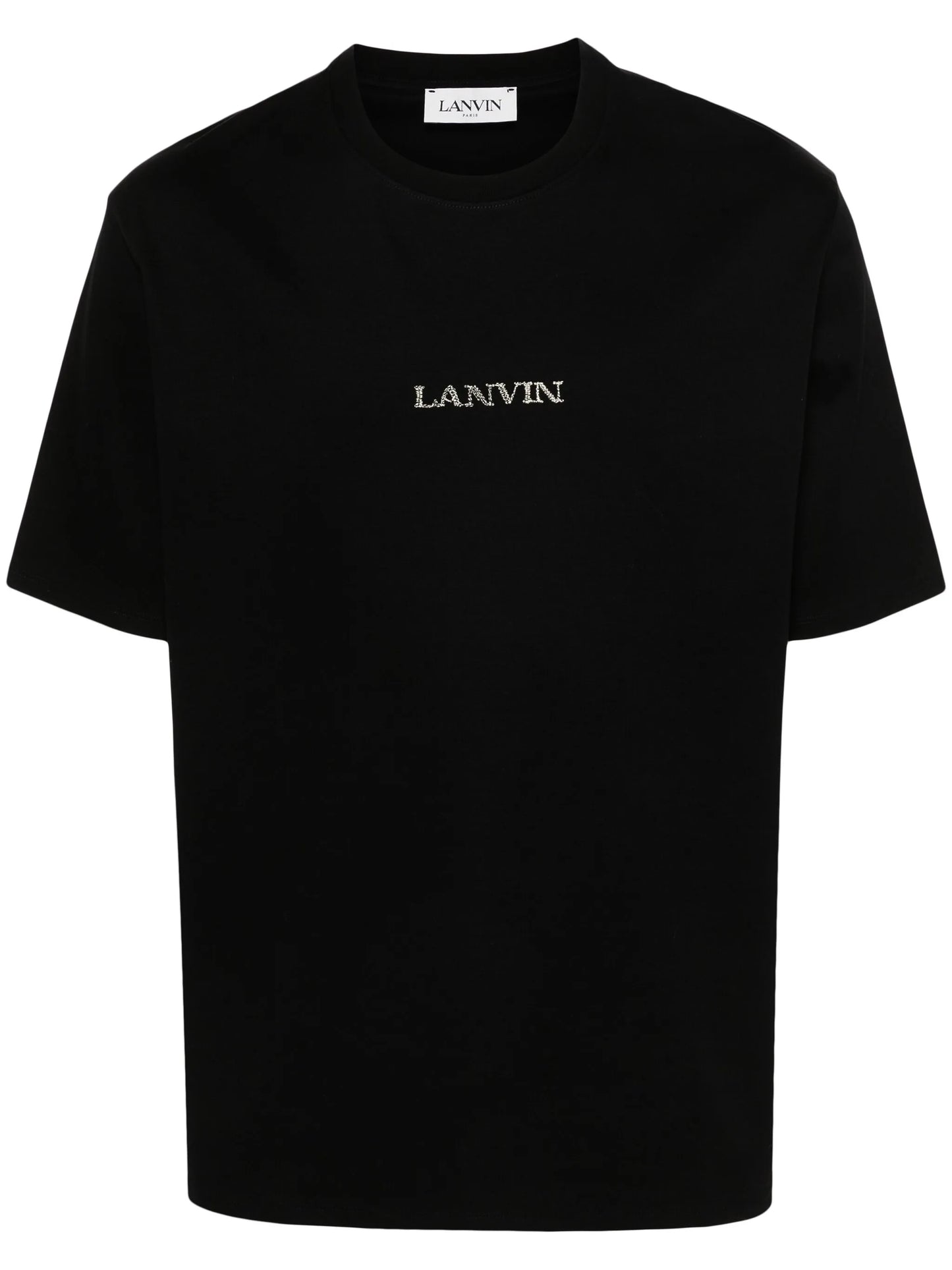 logo-embroidered cotton T-shirt