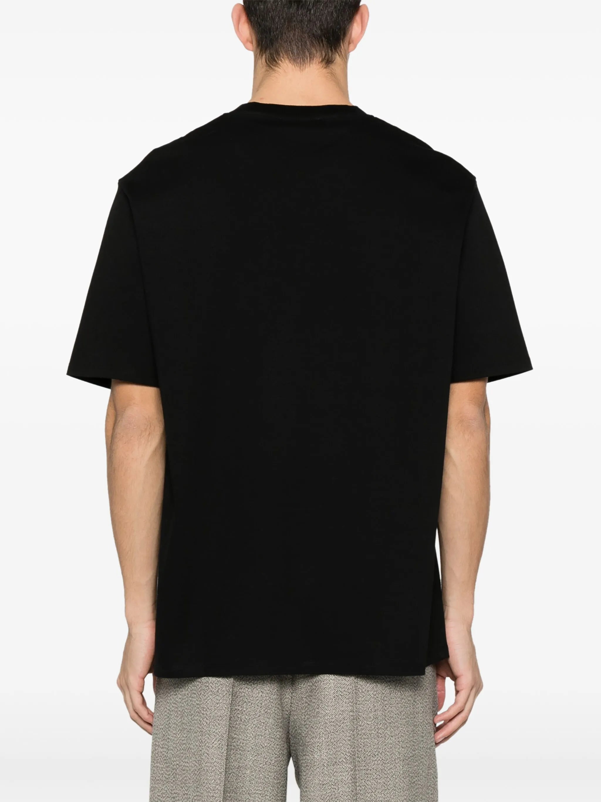 logo-embroidered cotton T-shirt