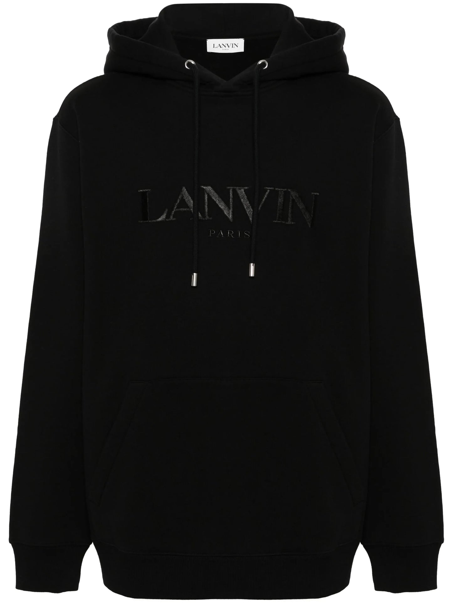 embroidered-logo cotton hoodie