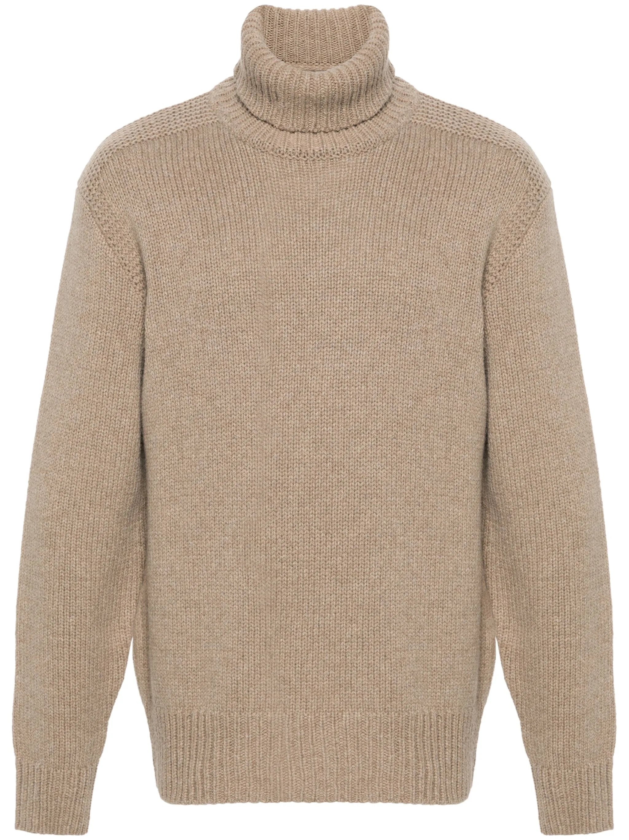 roll-neck wool blend jumper