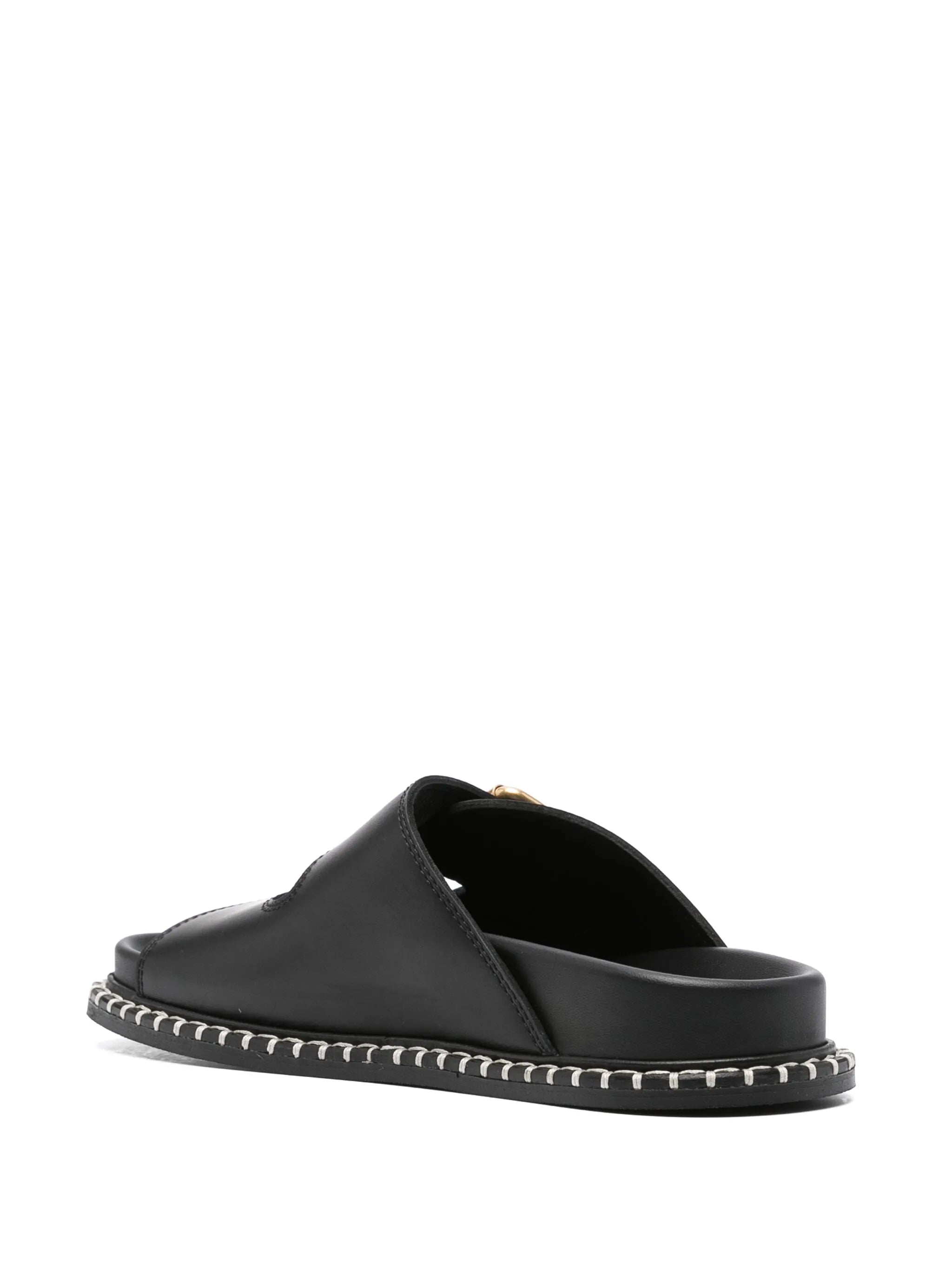 Rebecca leather slides