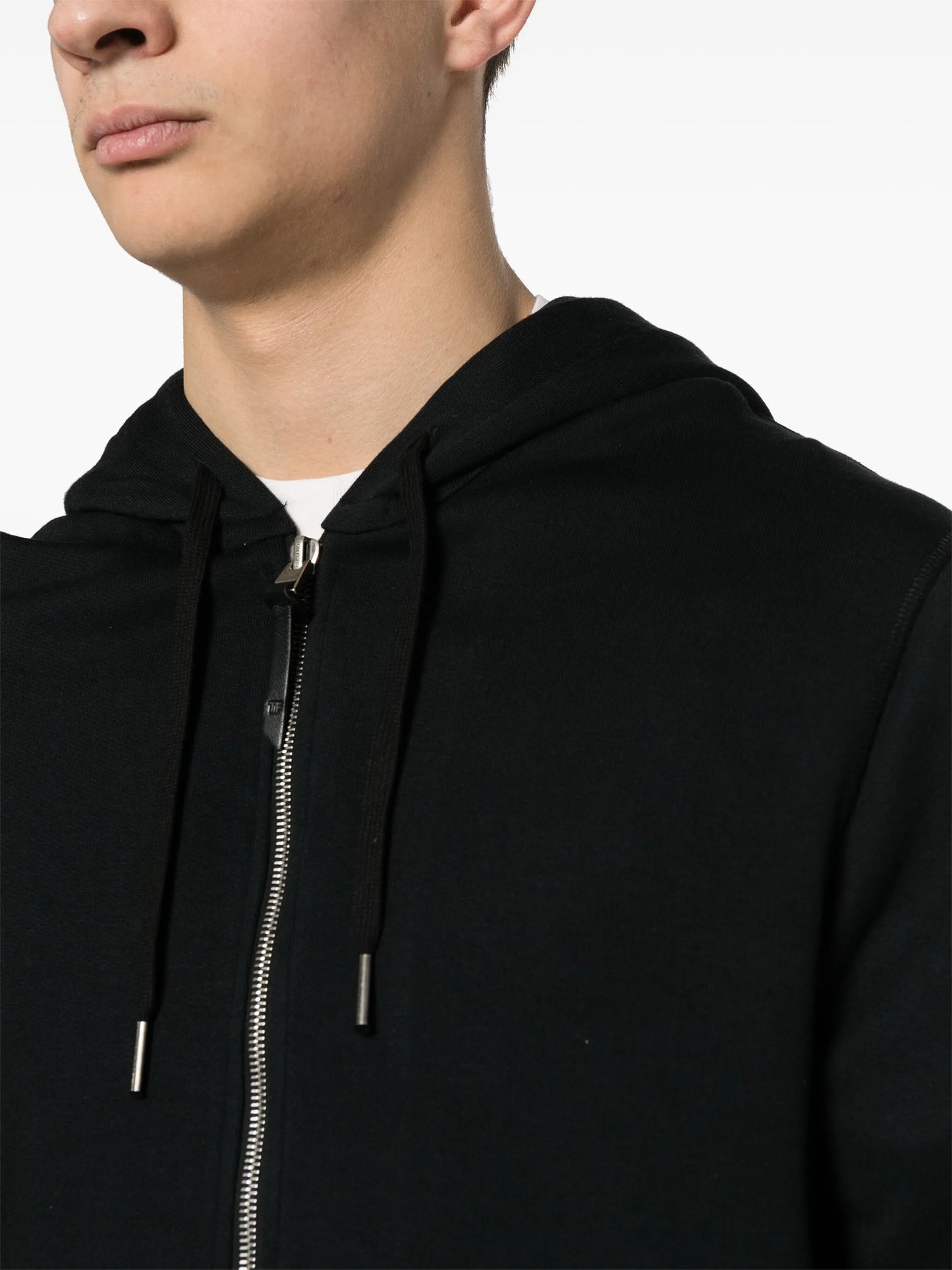 jersey zip-up hoodie