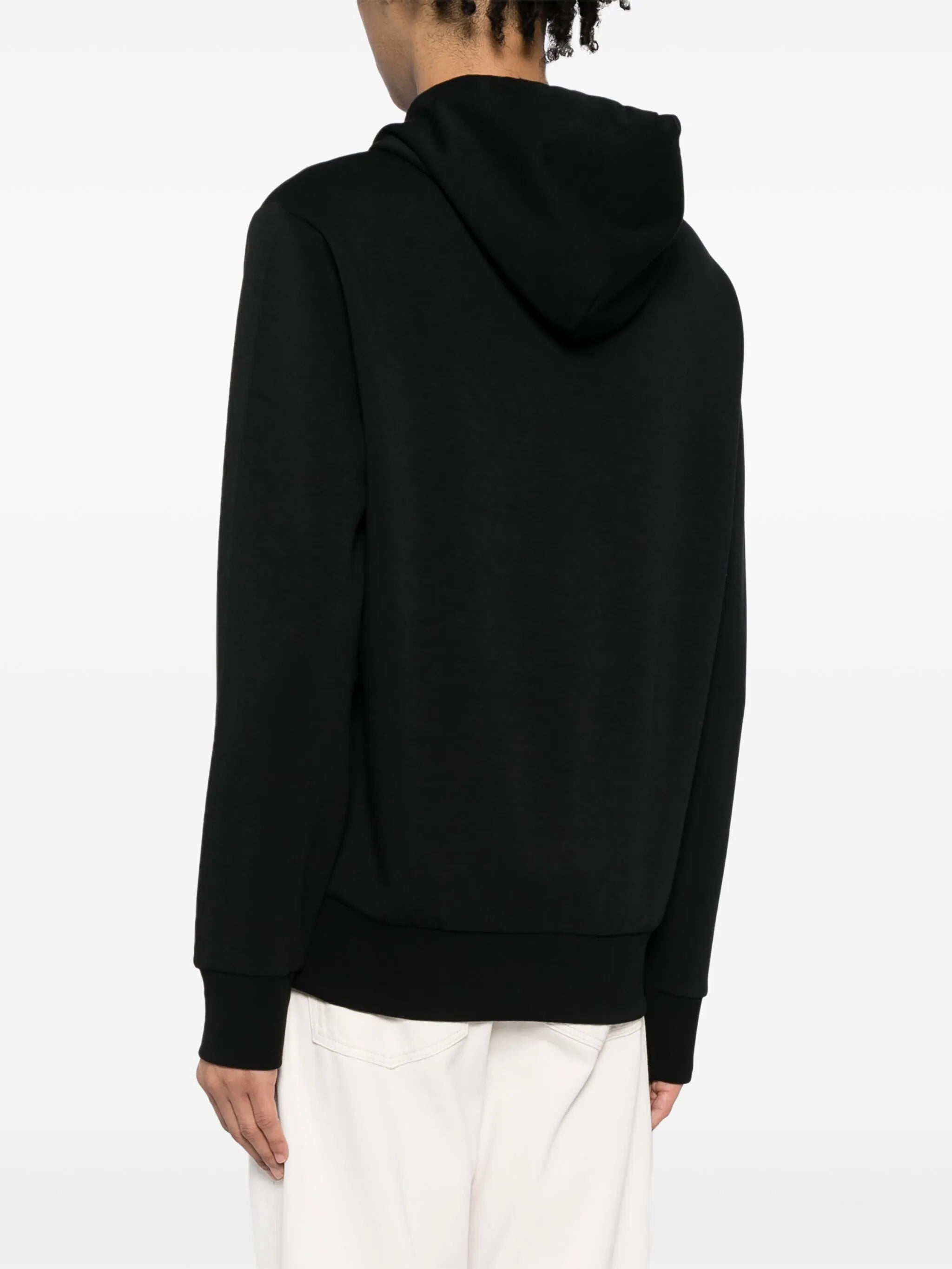 logo-embroidered cotton-blend hoodie