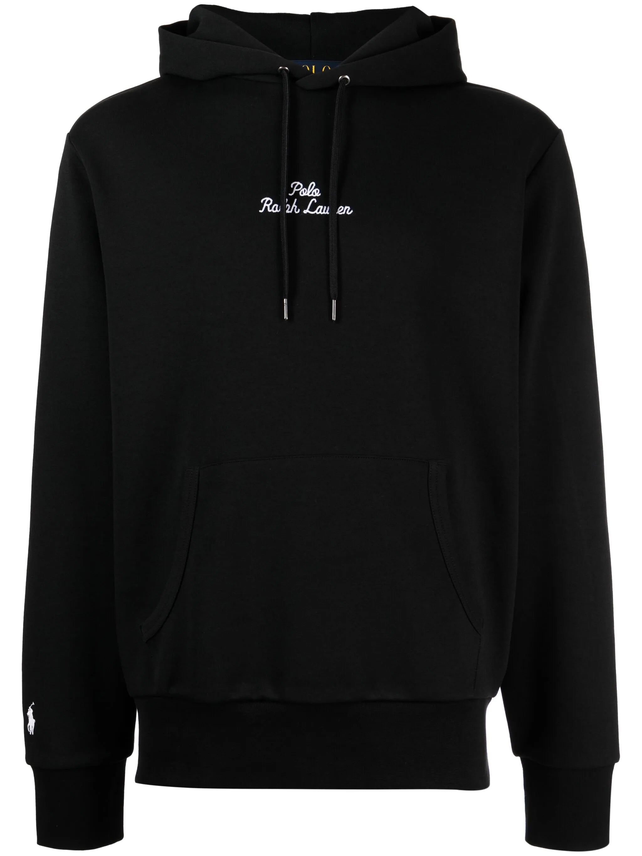logo-embroidered cotton-blend hoodie