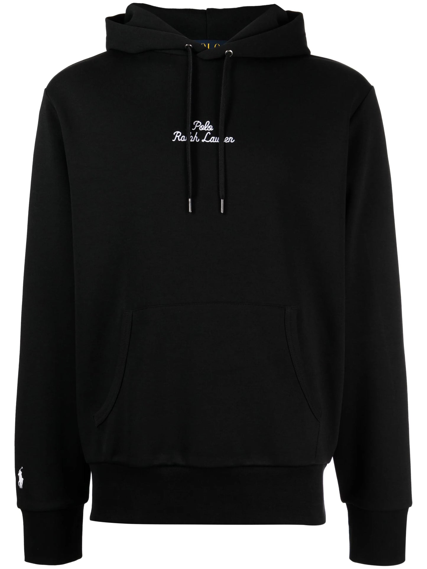 logo-embroidered cotton-blend hoodie