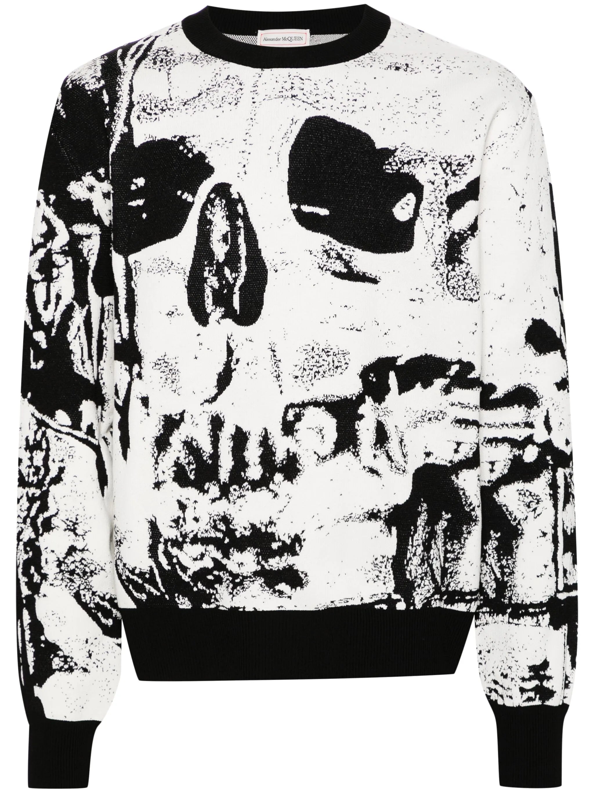 skull-jacquard jumper