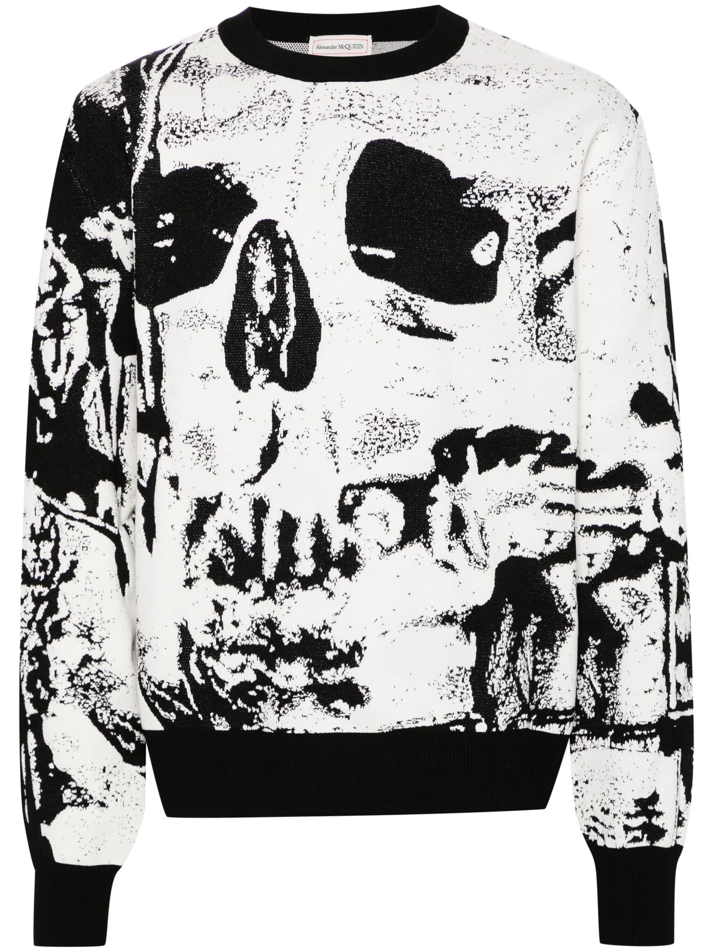 skull-jacquard jumper