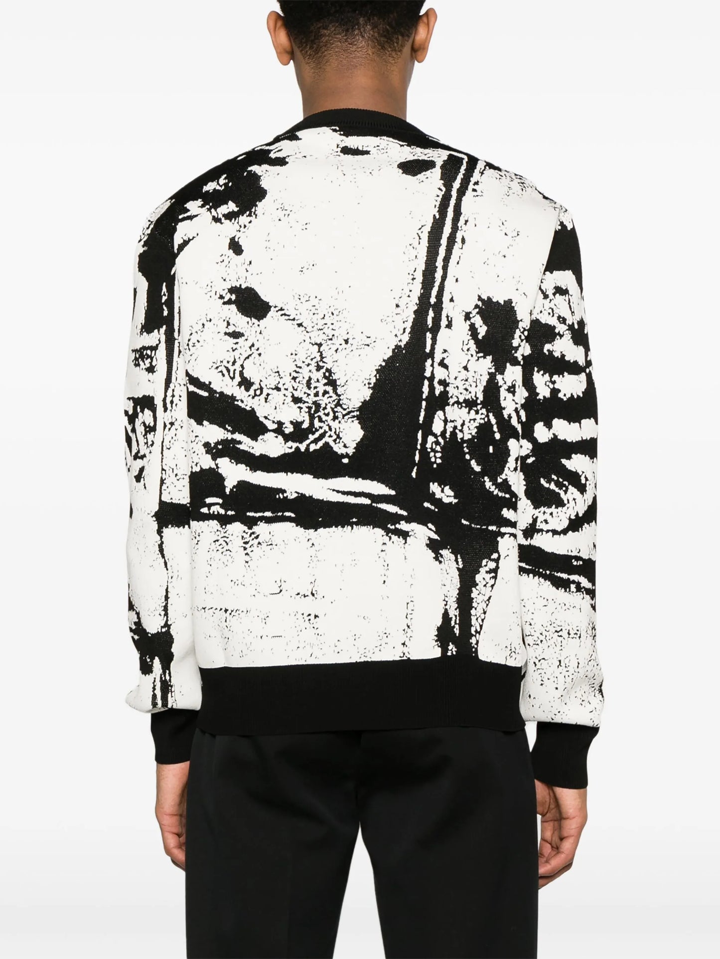 skull-jacquard jumper