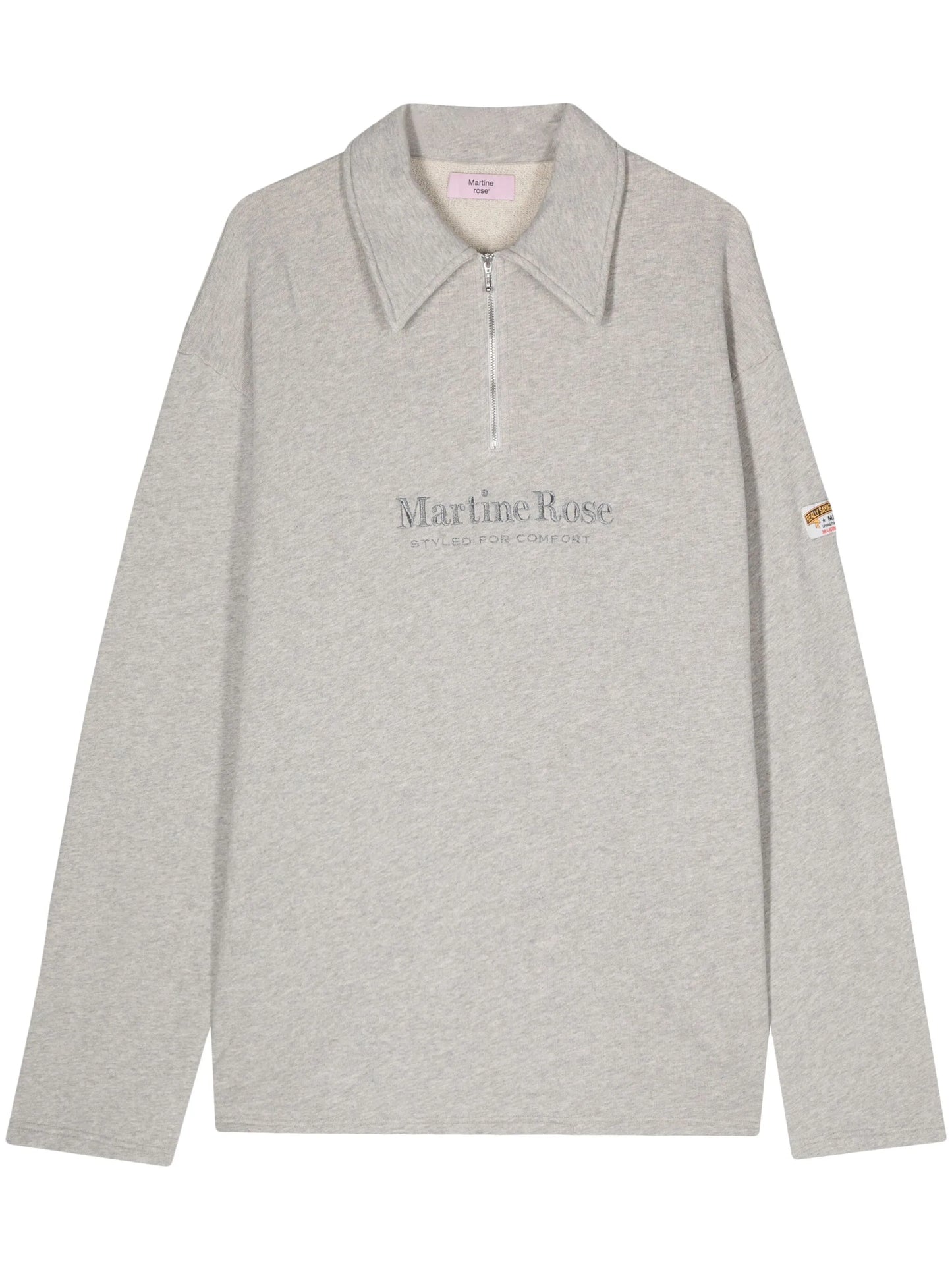 logo-embroidered cotton polo shirt