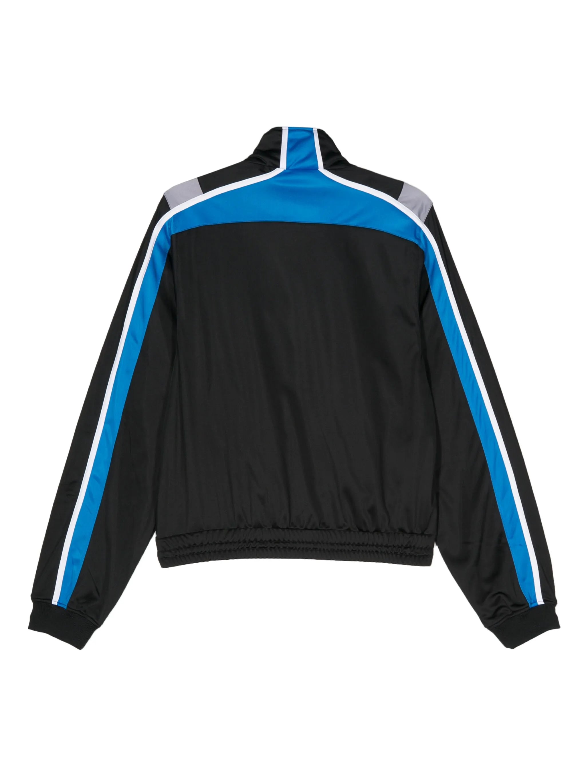 embroidered-logo ribbed jacket