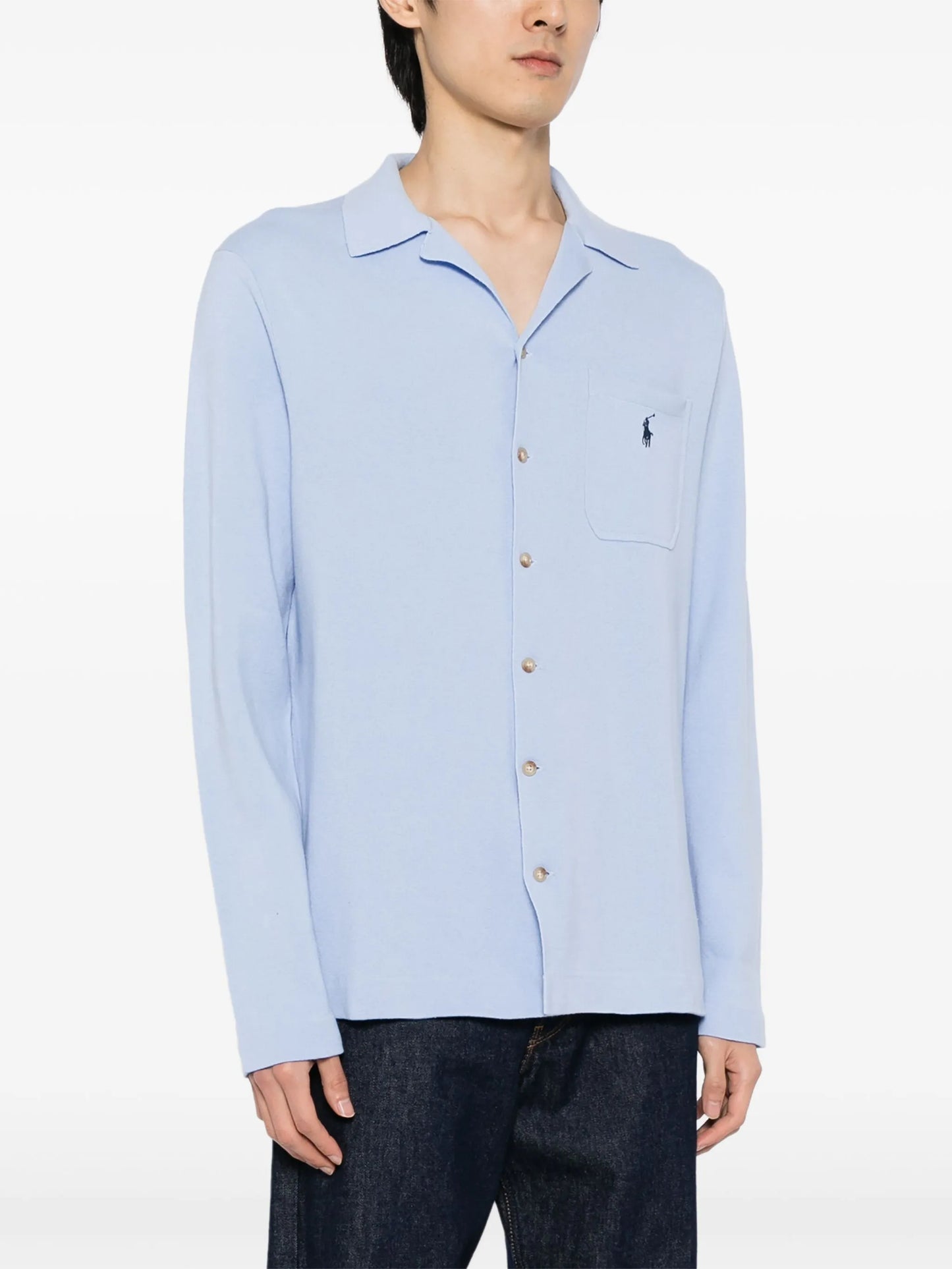 Polo Pony-motif cotton cardigan