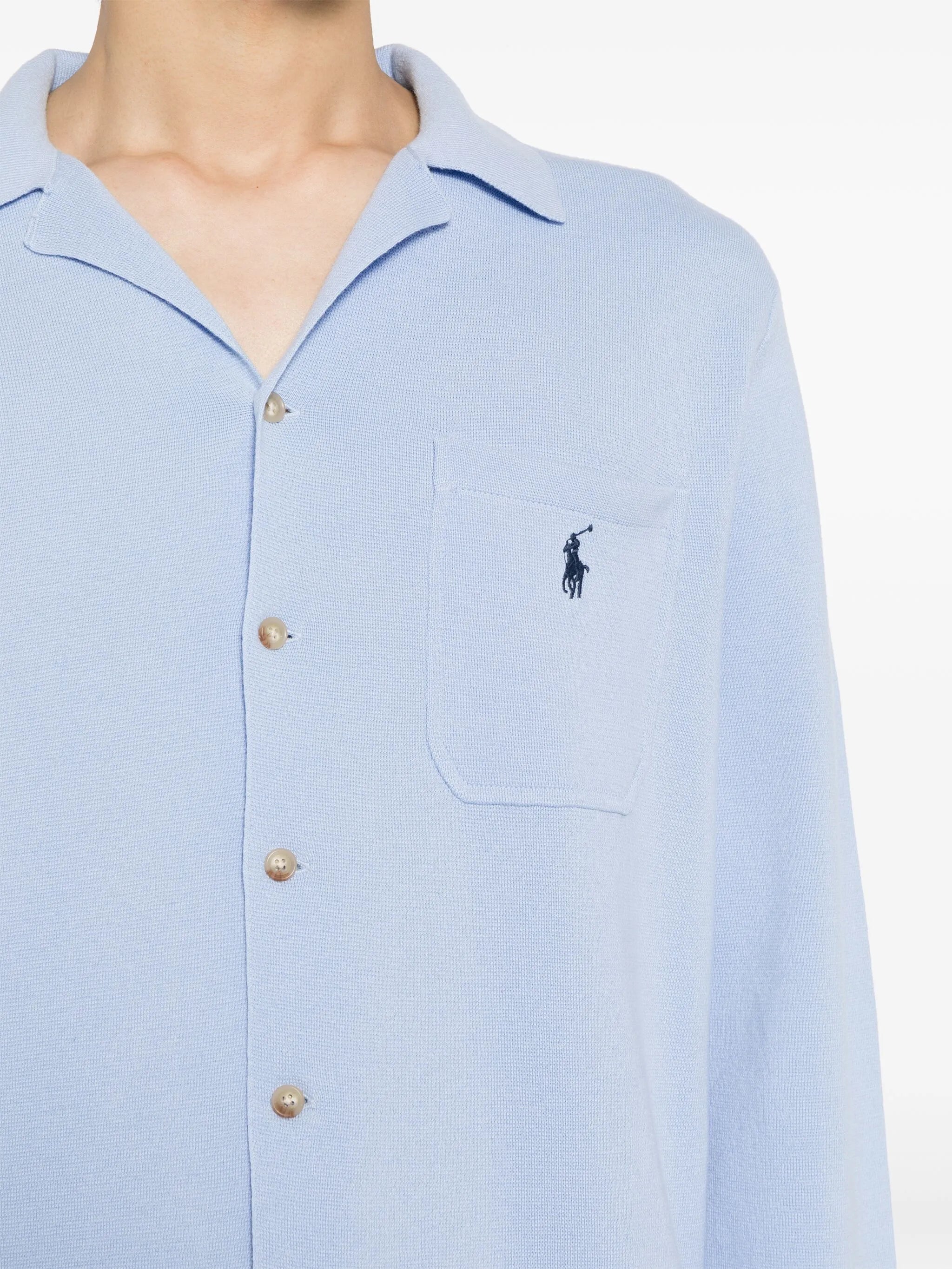 Polo Pony-motif cotton cardigan