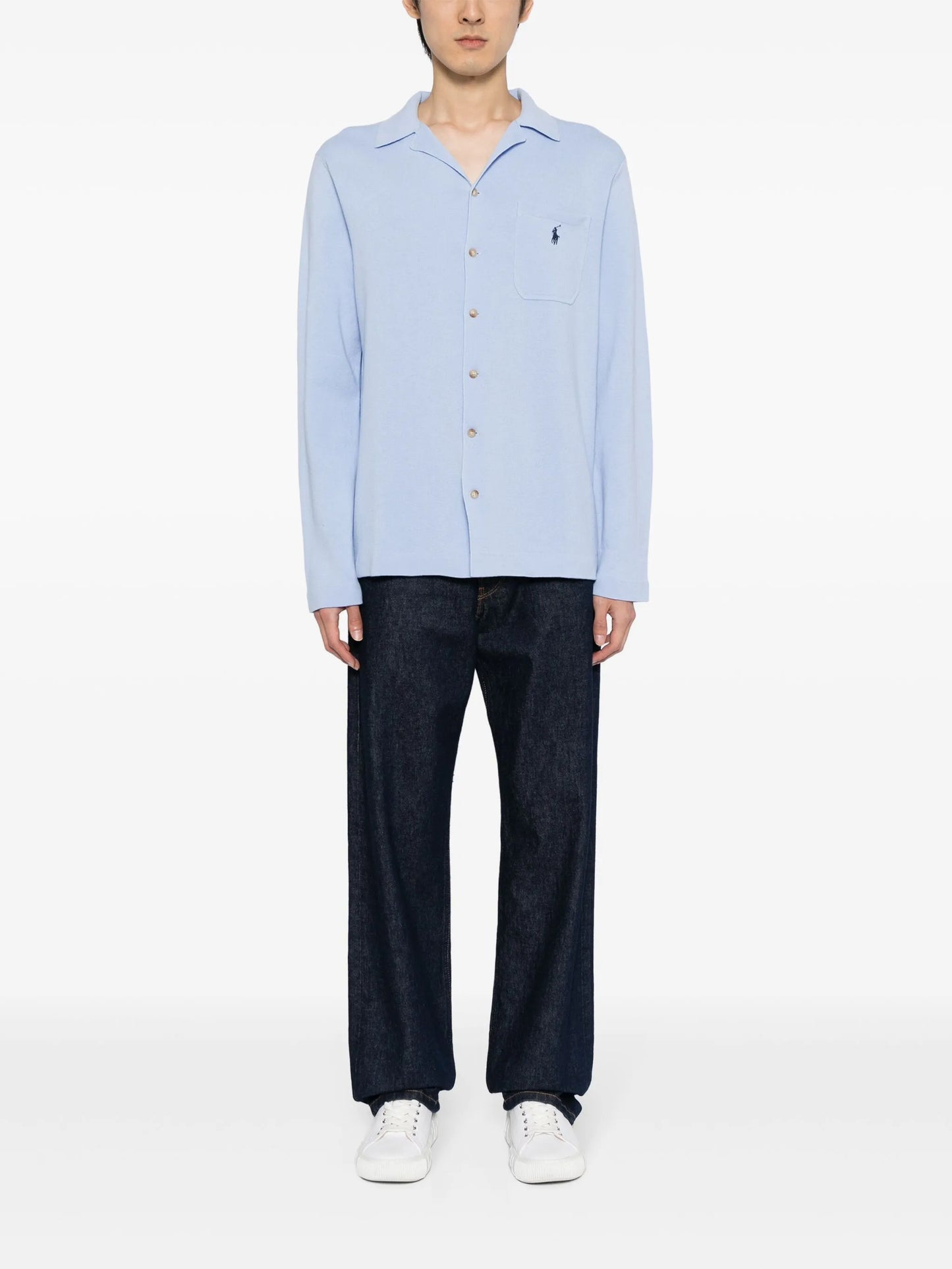 Polo Pony-motif cotton cardigan