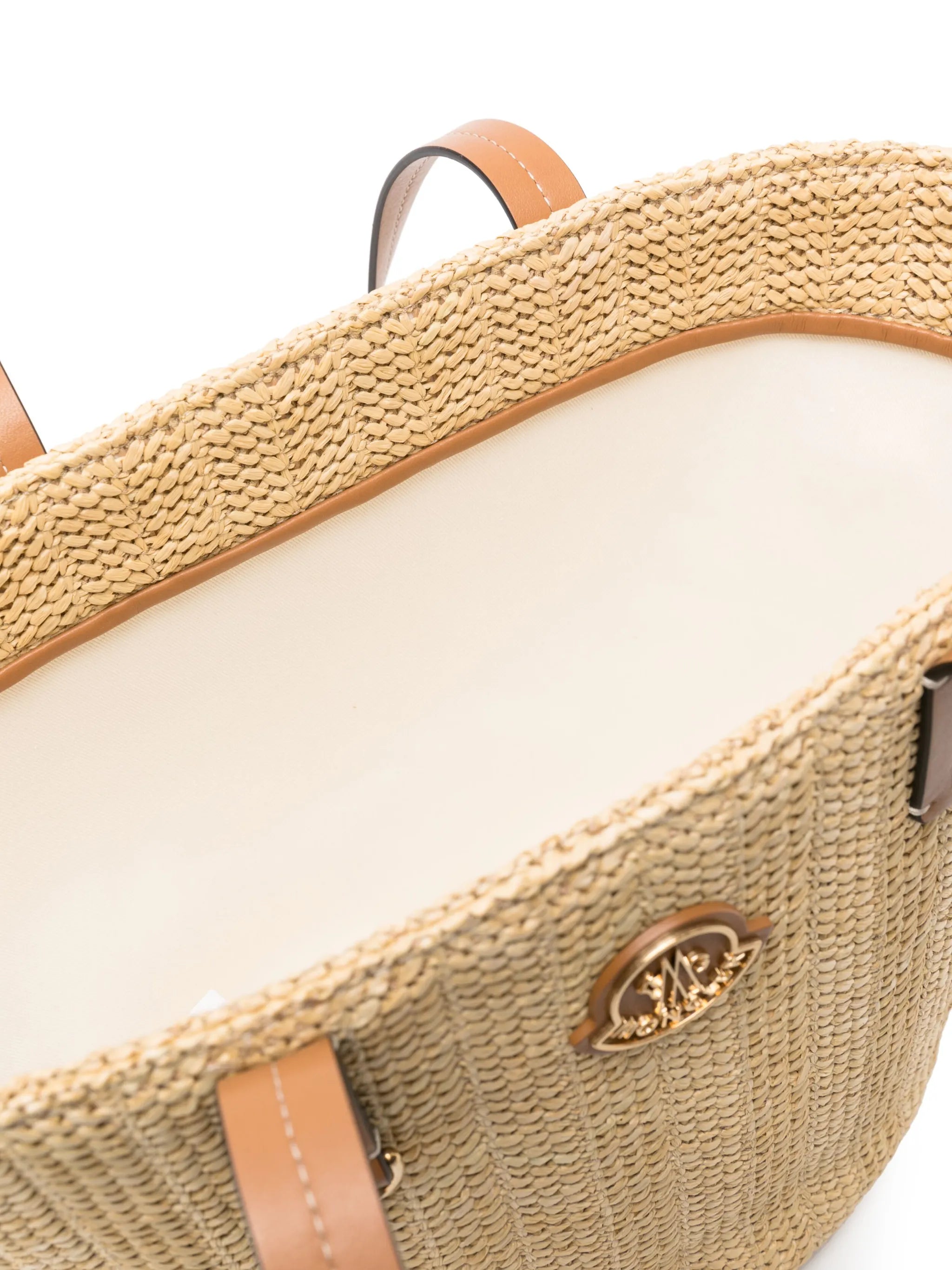 small Hubba raffia tote bag