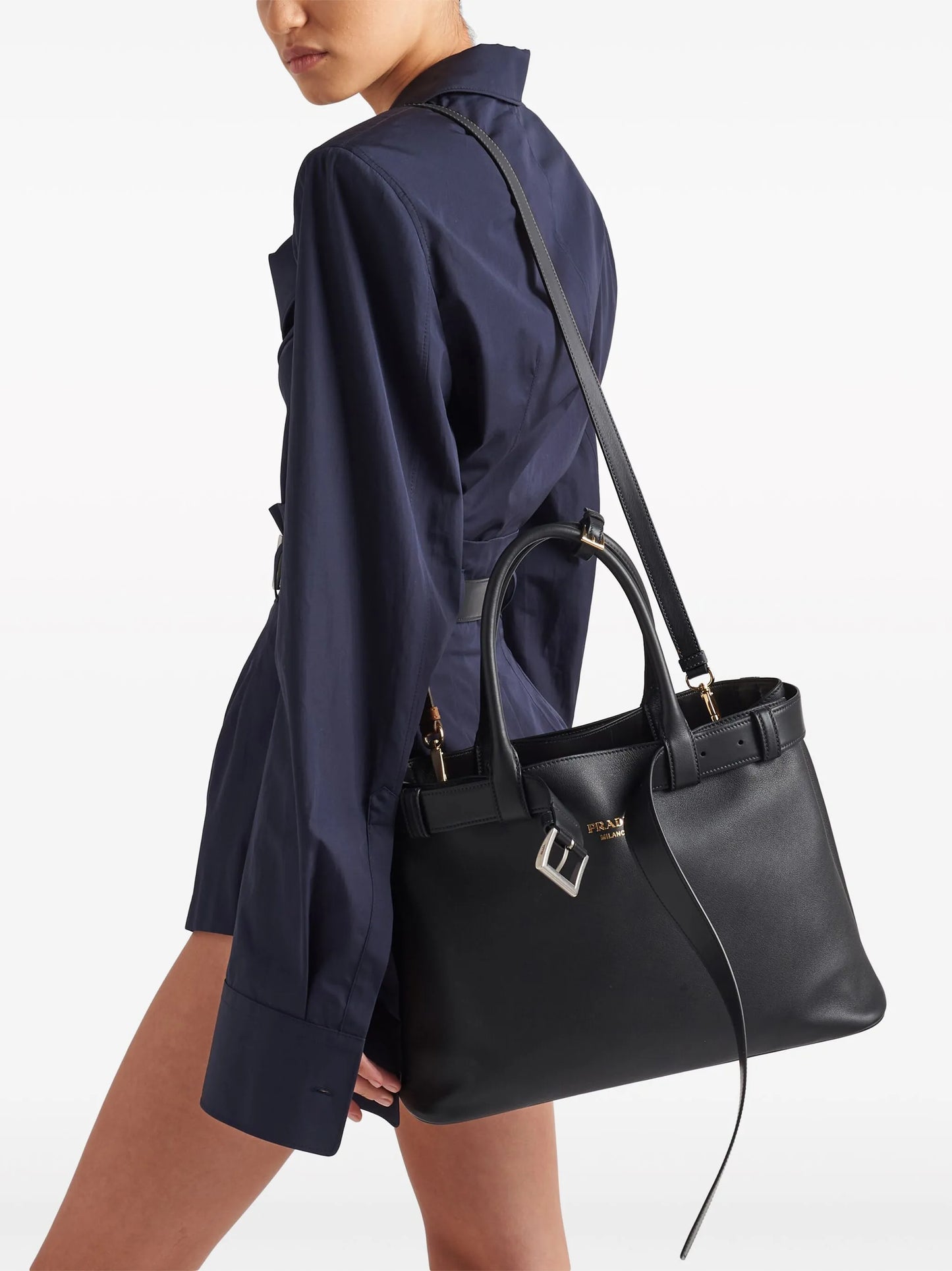 large Buckle tote bag