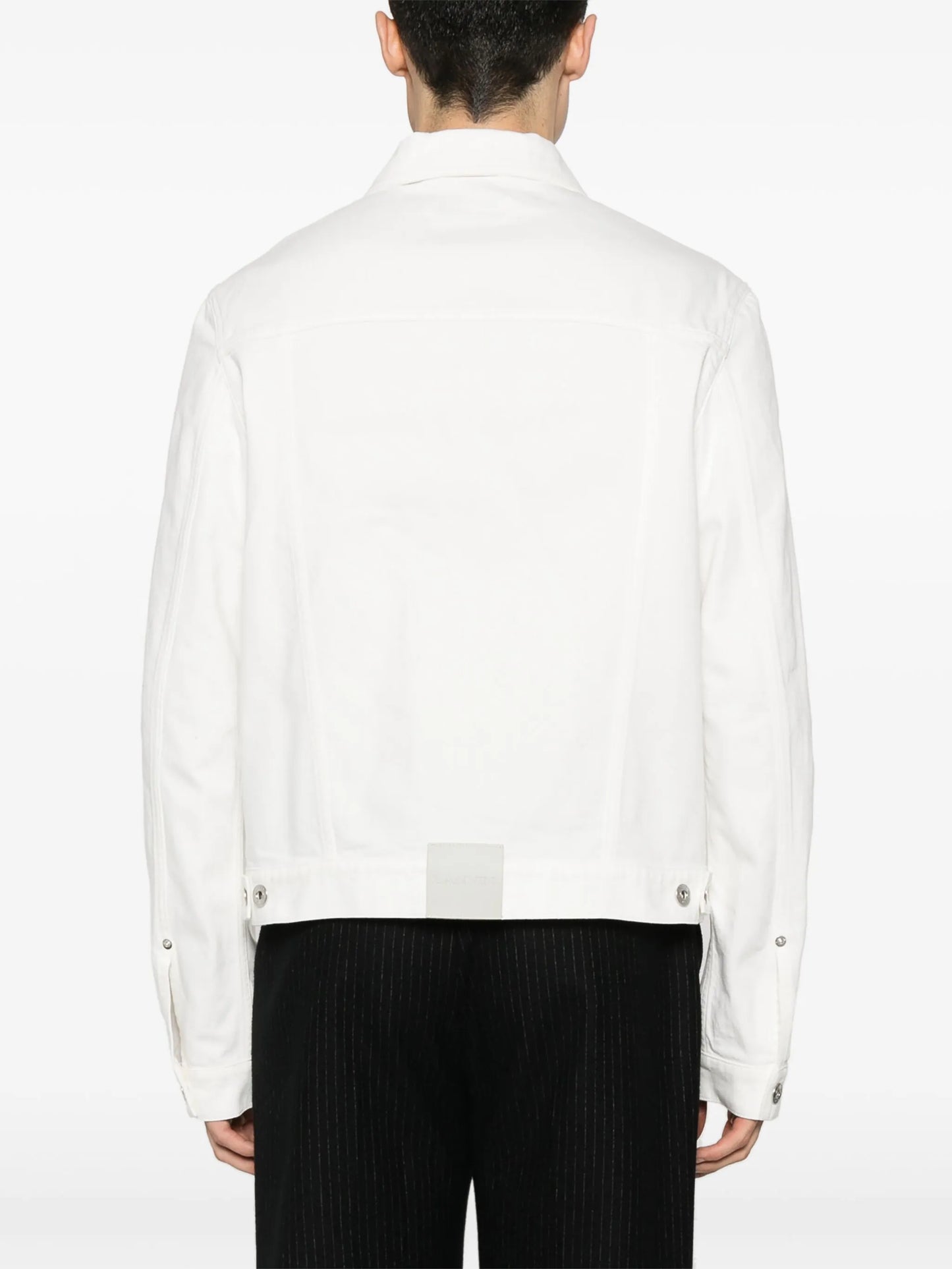 logo-patch dennim jacket