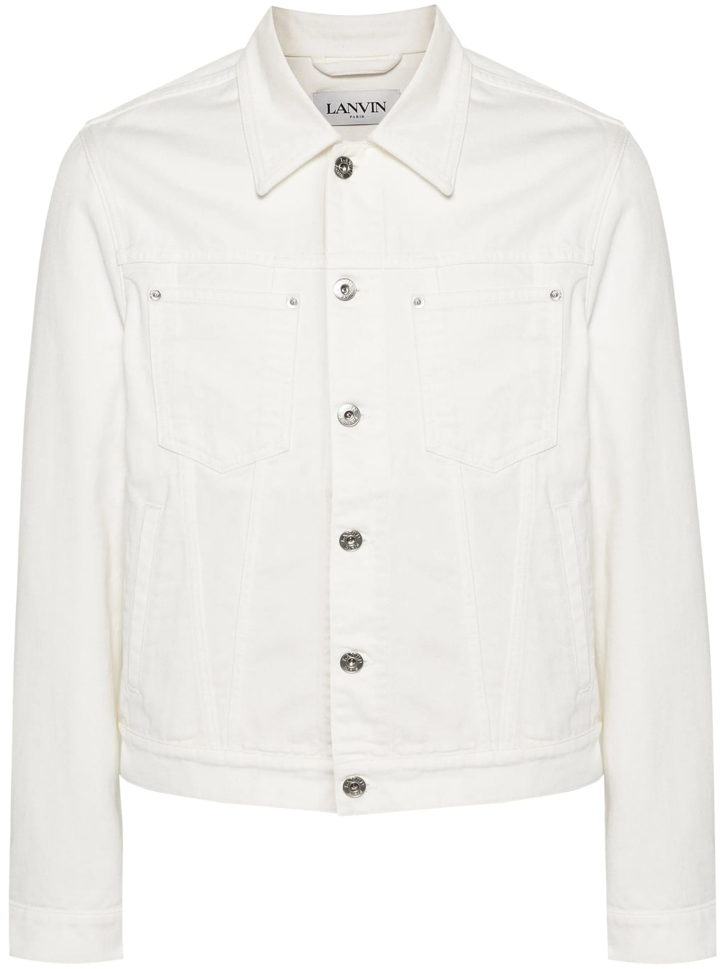 logo-patch dennim jacket