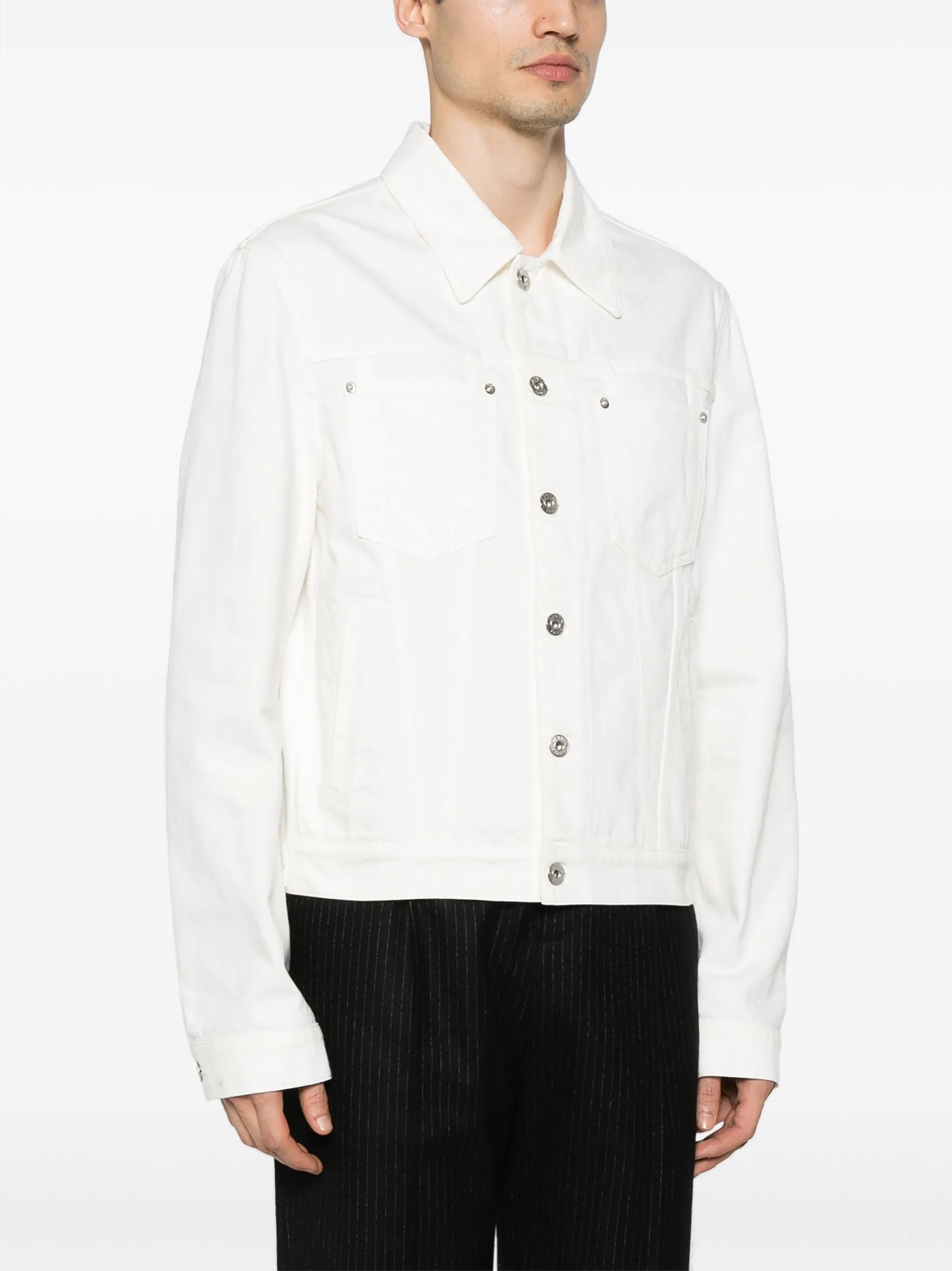 logo-patch dennim jacket