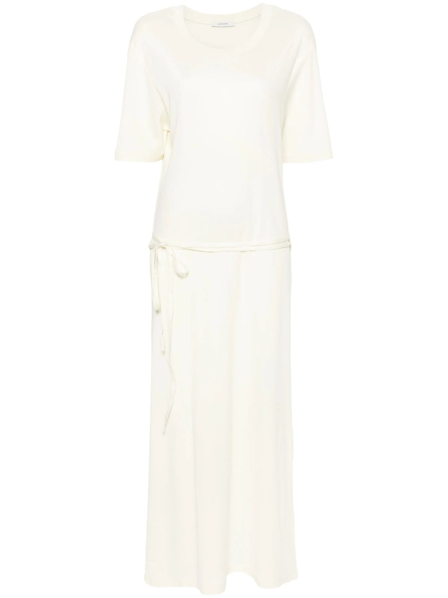 belted T-shirt maxi dress
