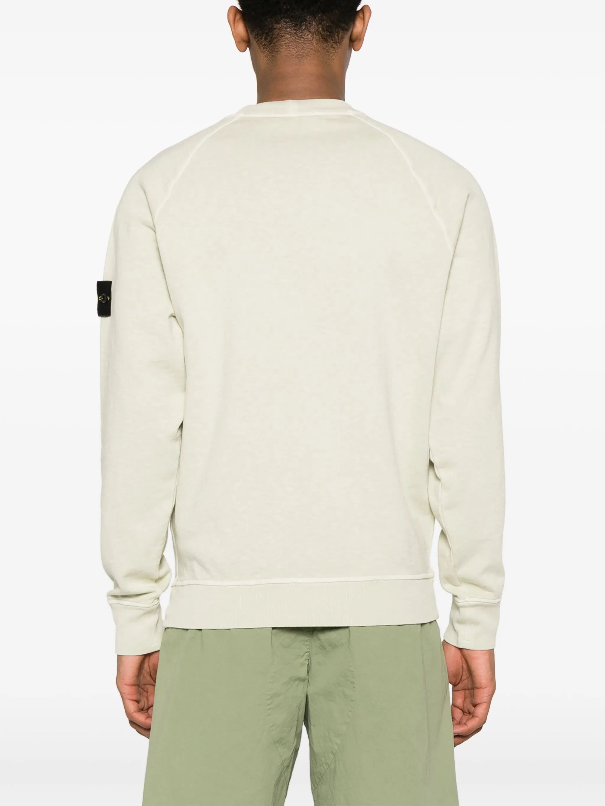 Compass-badge cotton sweatshirt