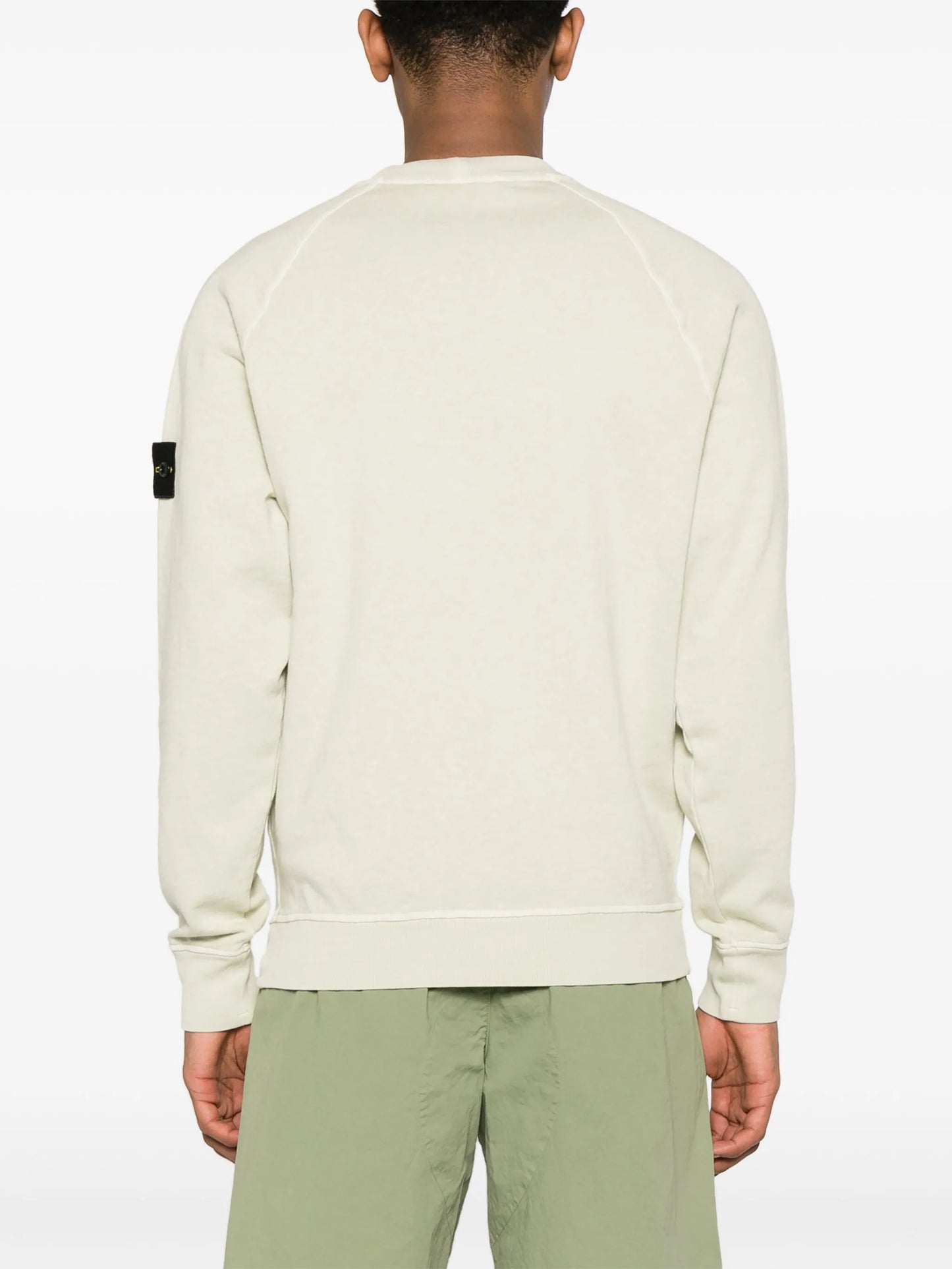 Compass-badge cotton sweatshirt