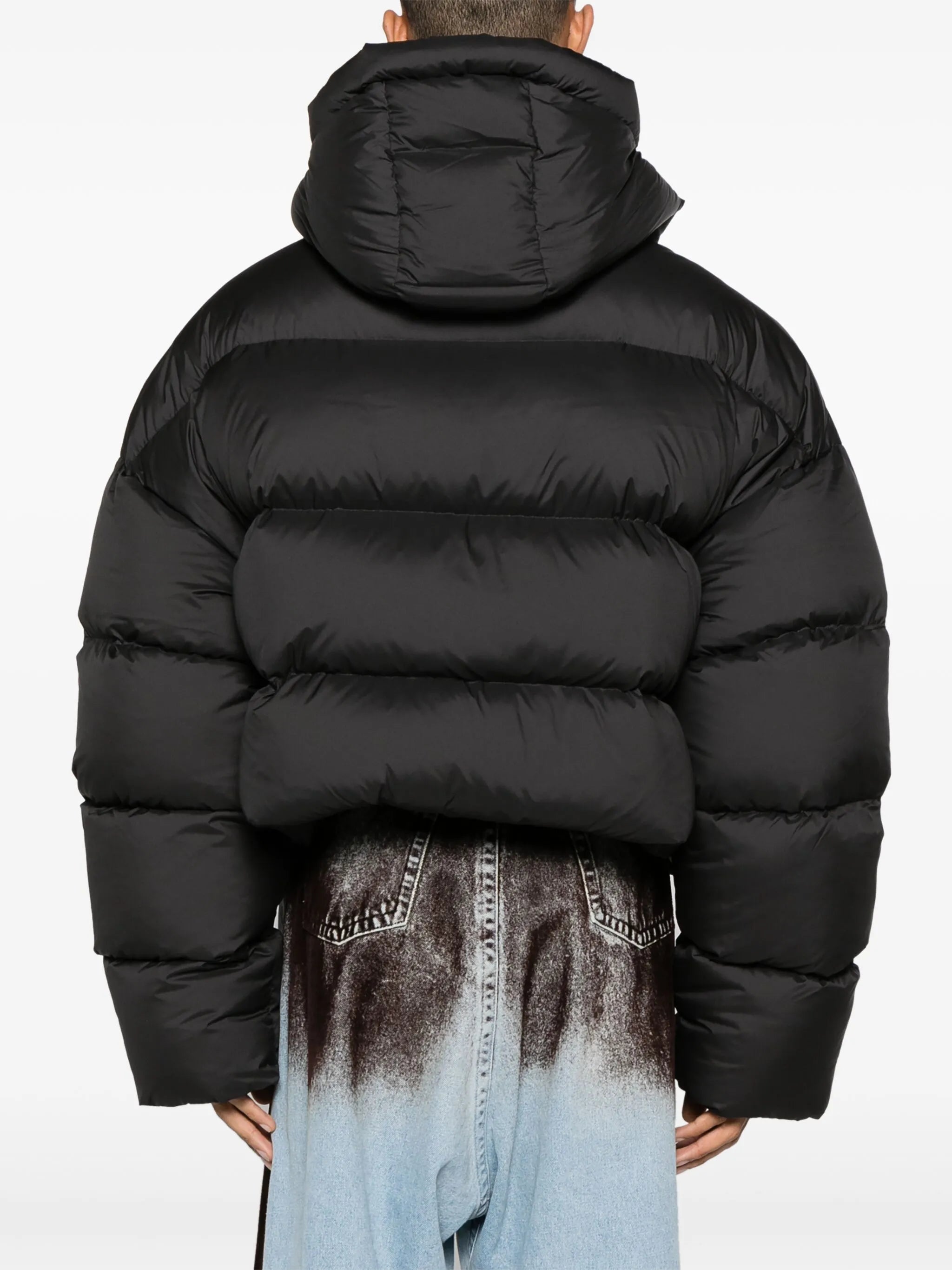 hooded duck-down puffer jacket