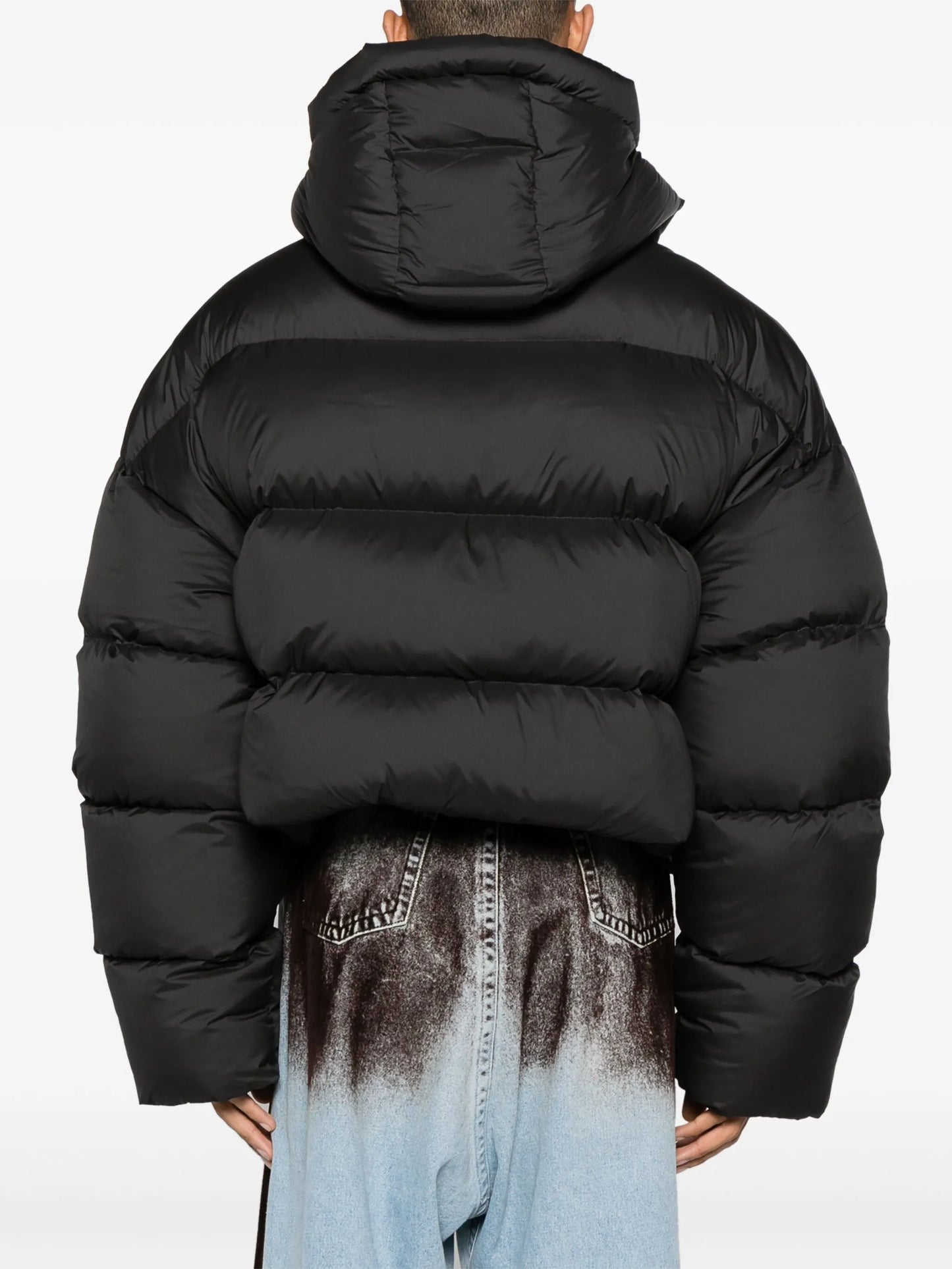 hooded duck-down puffer jacket