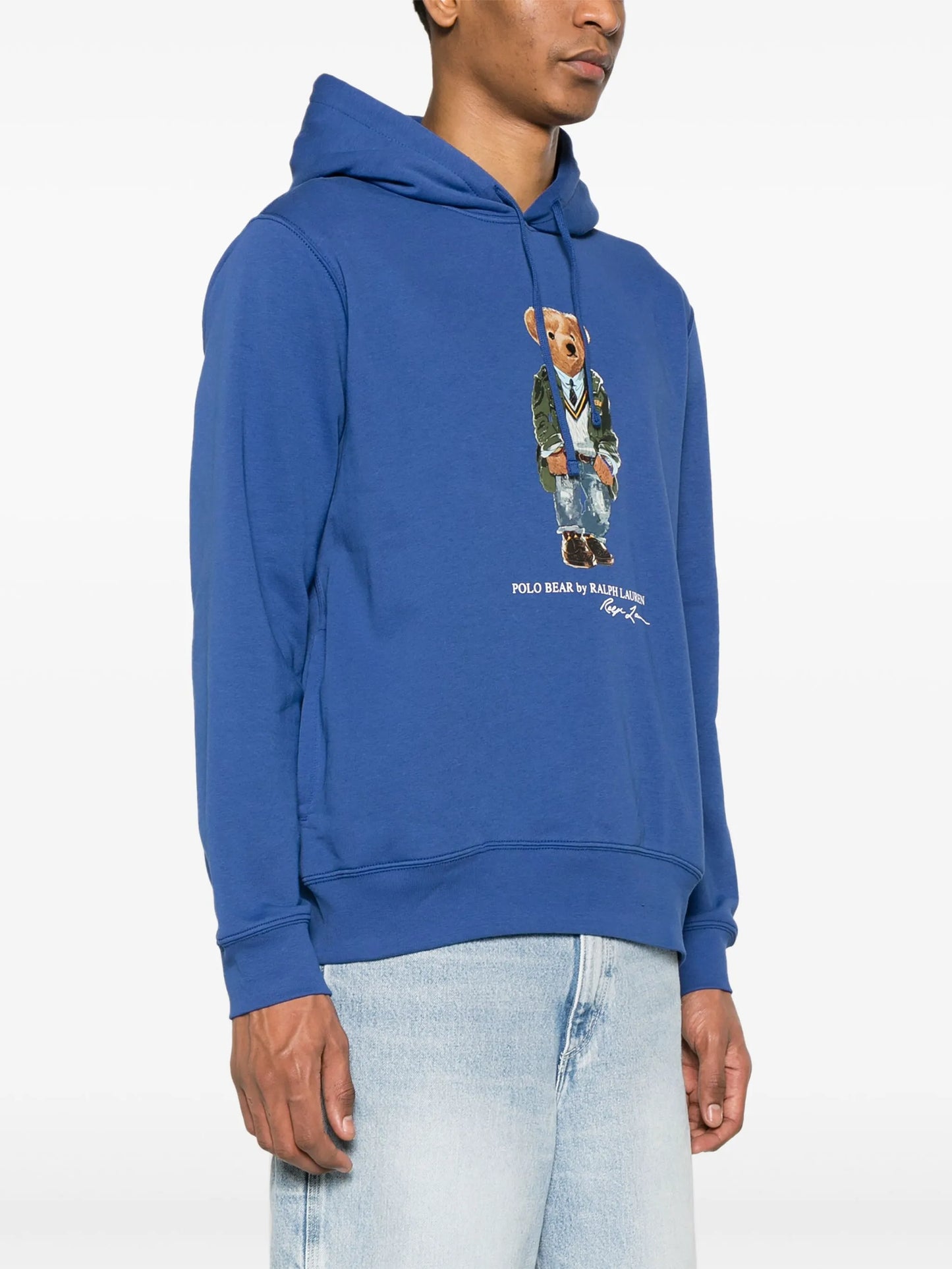 Polo Bear-print cotton hoodie