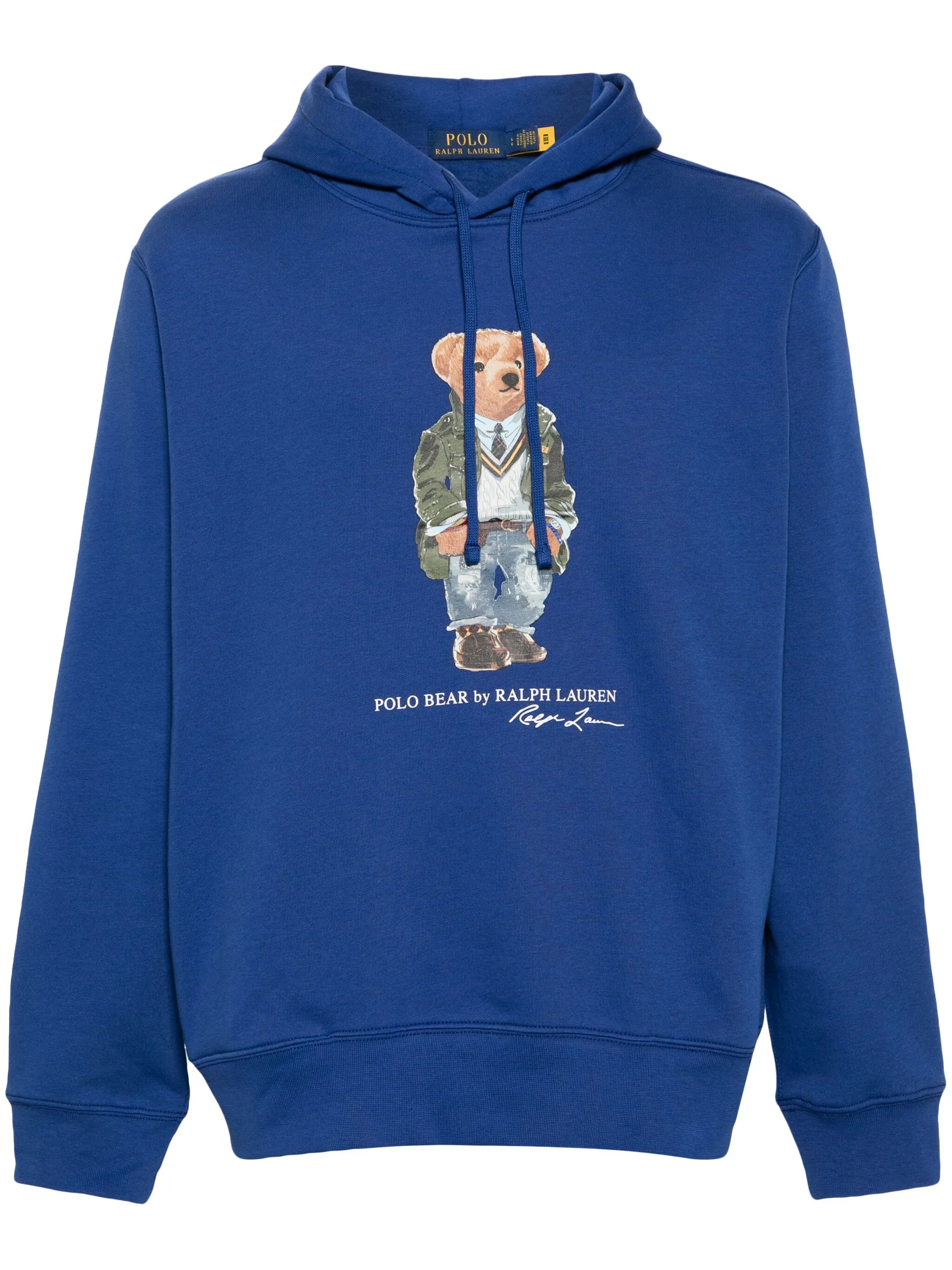 Polo Bear-print cotton hoodie