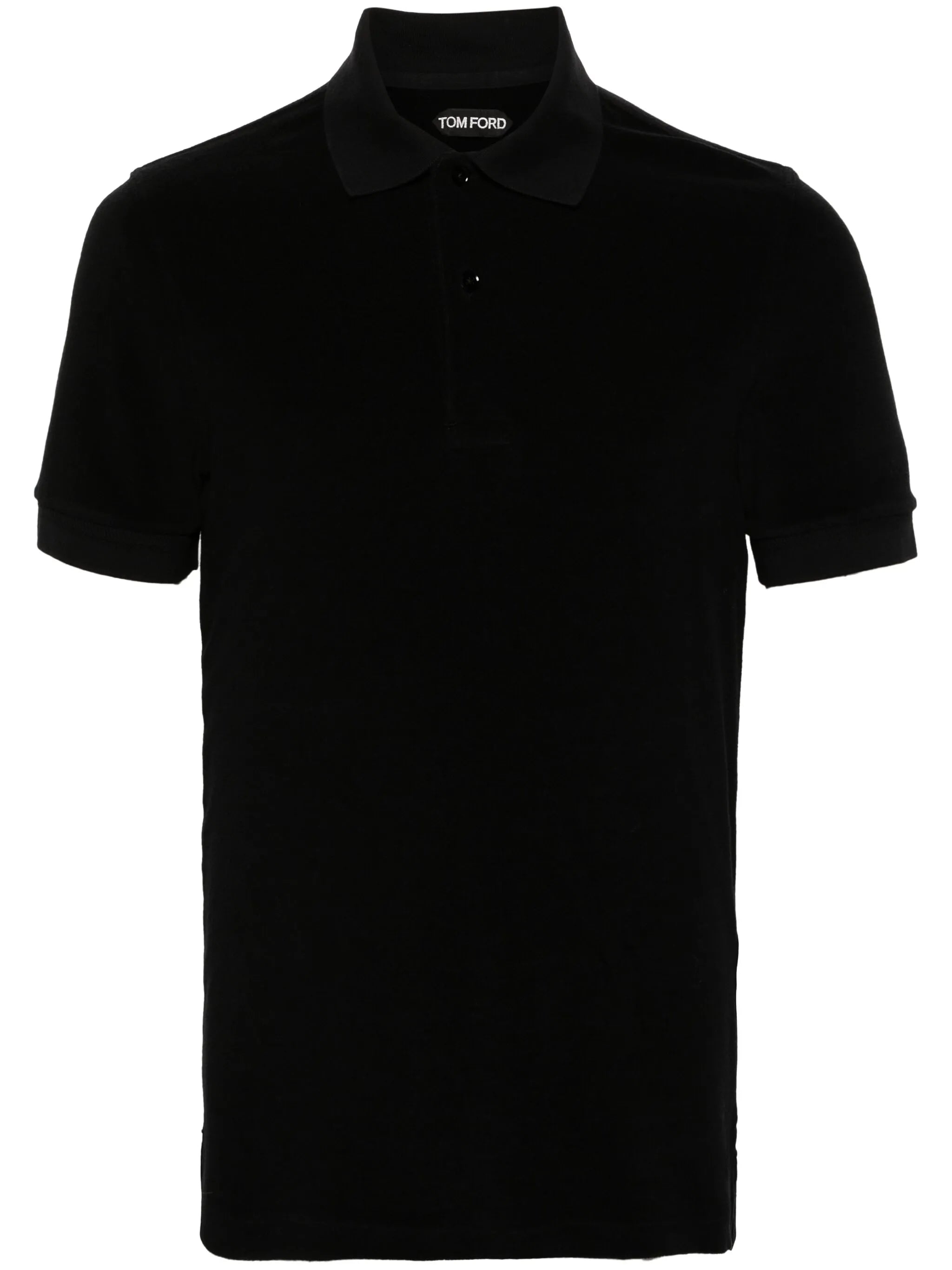 towelling cotton-blend polo shirt