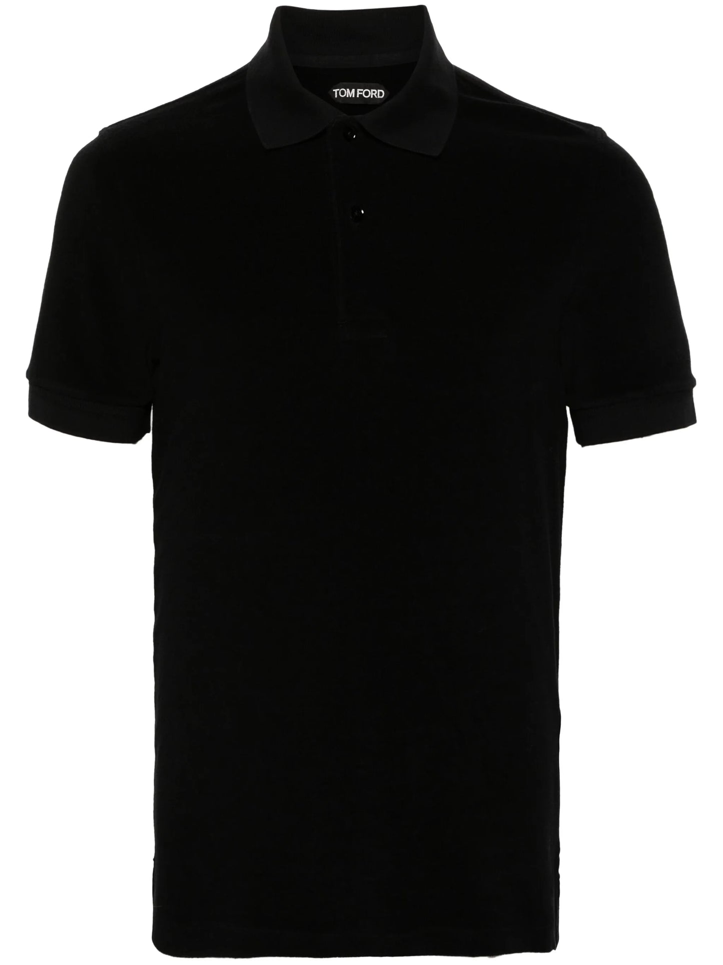towelling cotton-blend polo shirt