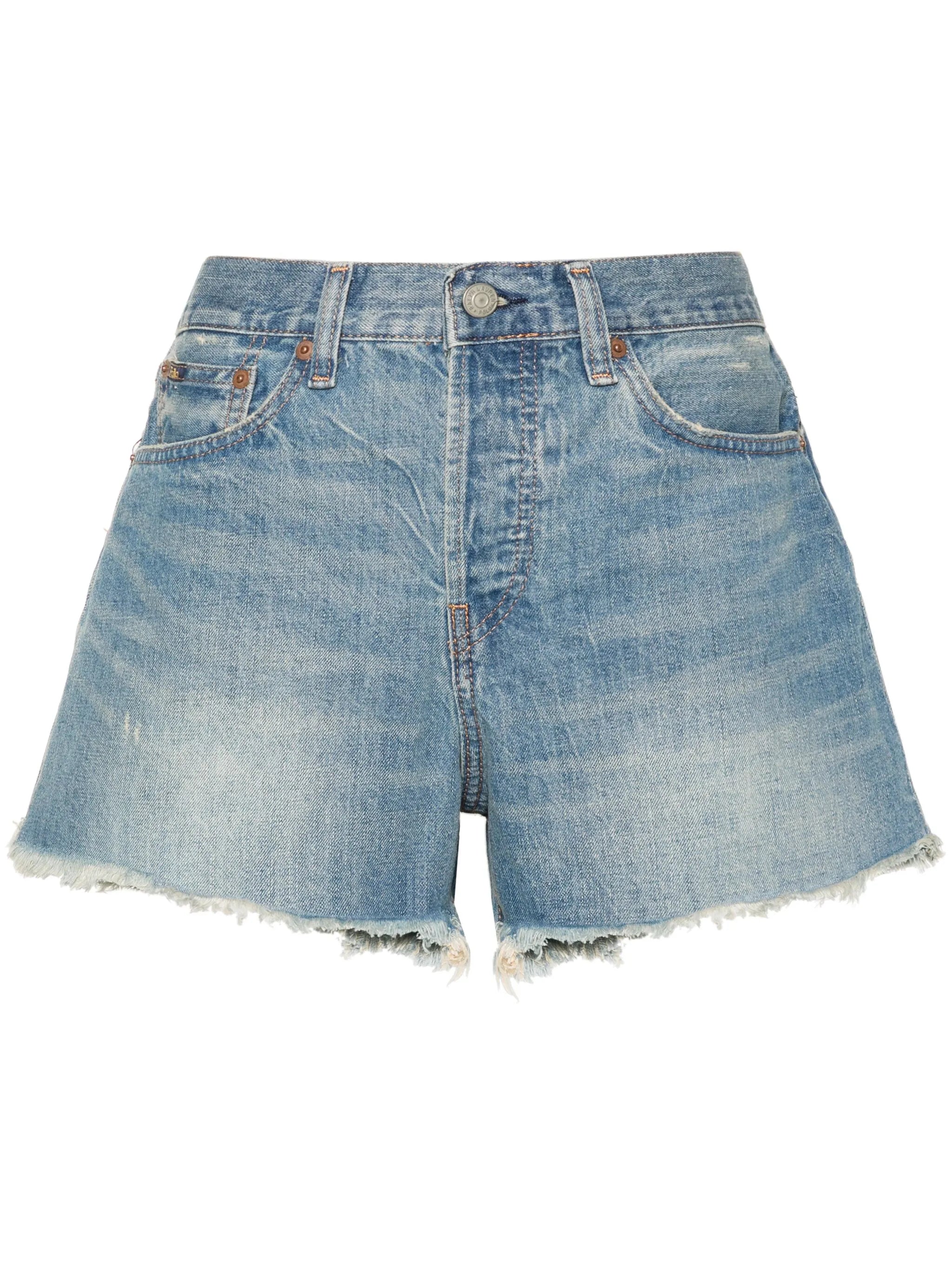 denim mini shorts