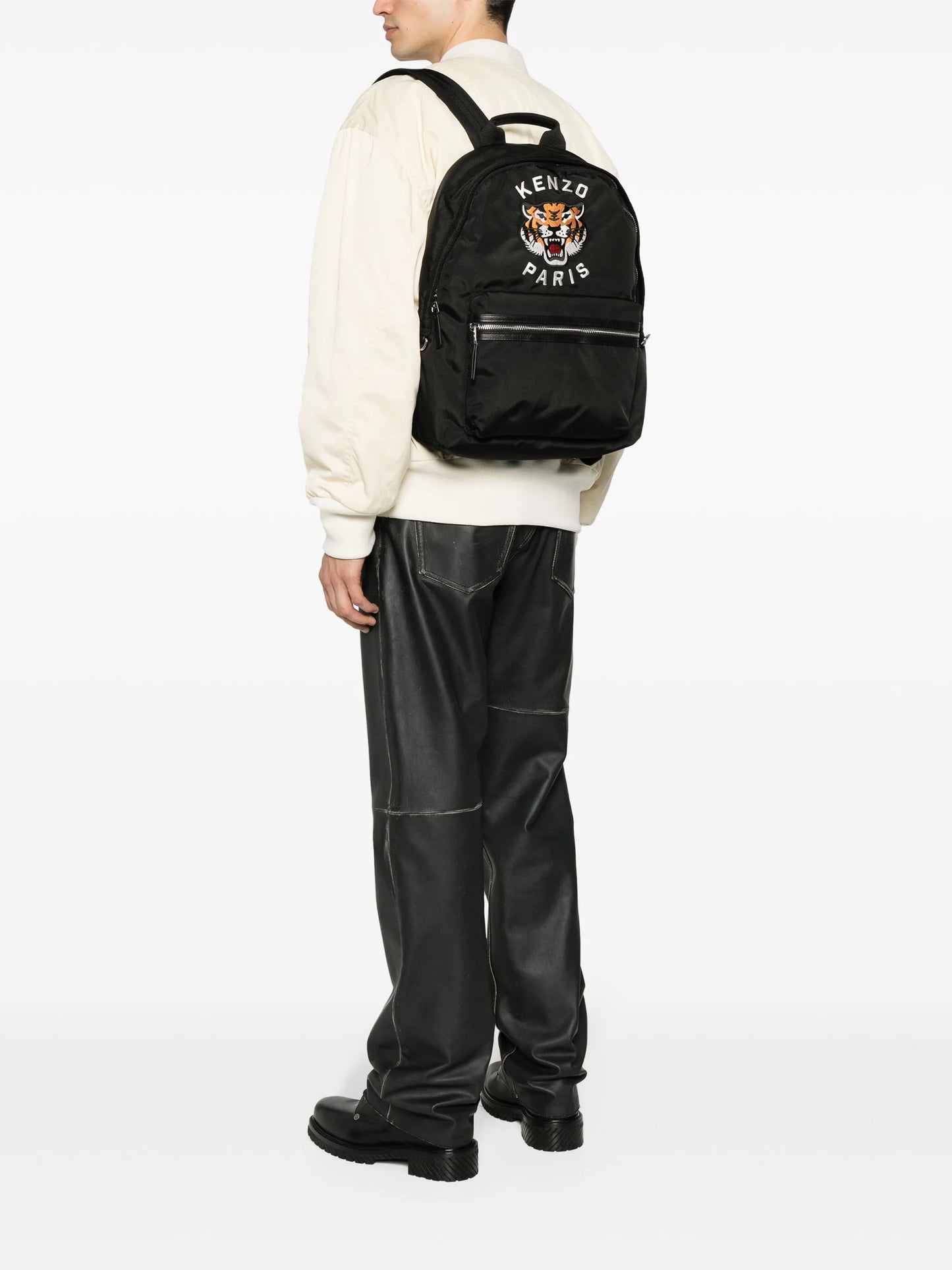 Tiger-motif backpack
