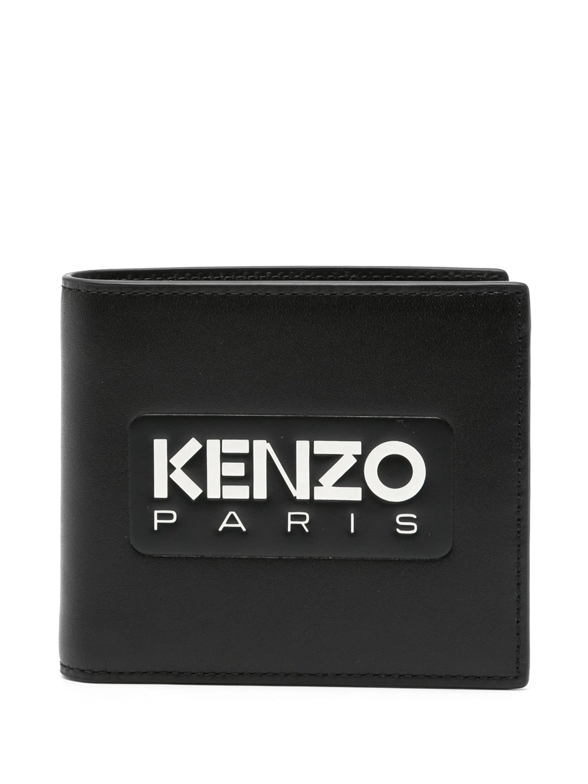 logo-embossed leather wallet