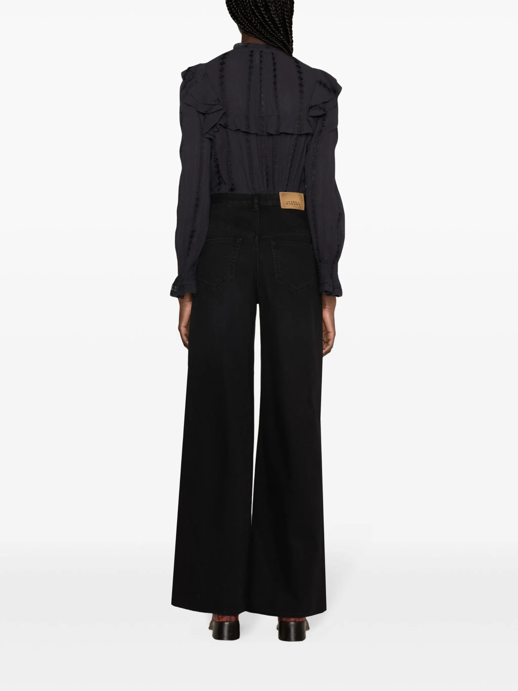 Lemony wide-leg jeans