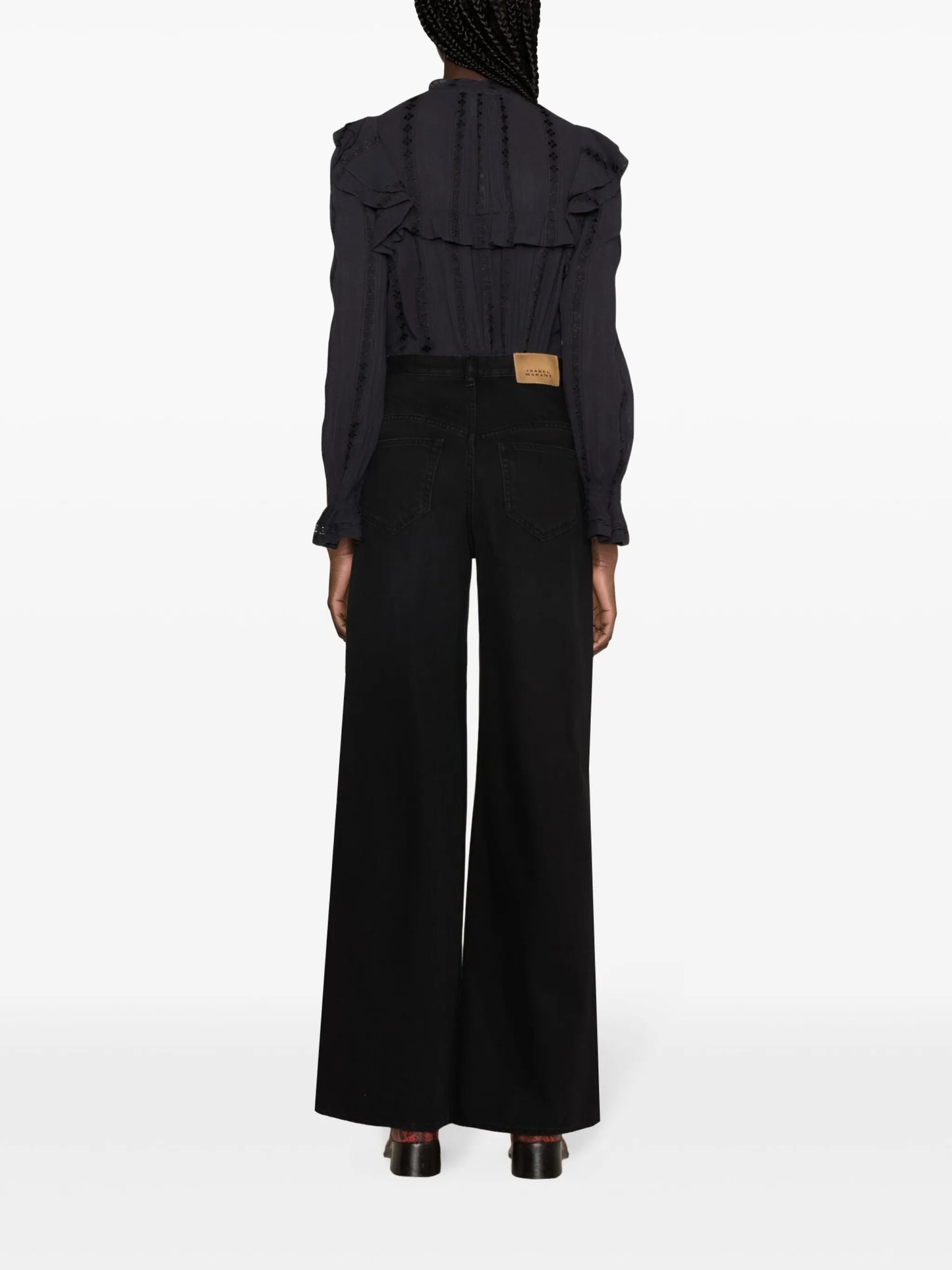 Lemony wide-leg jeans